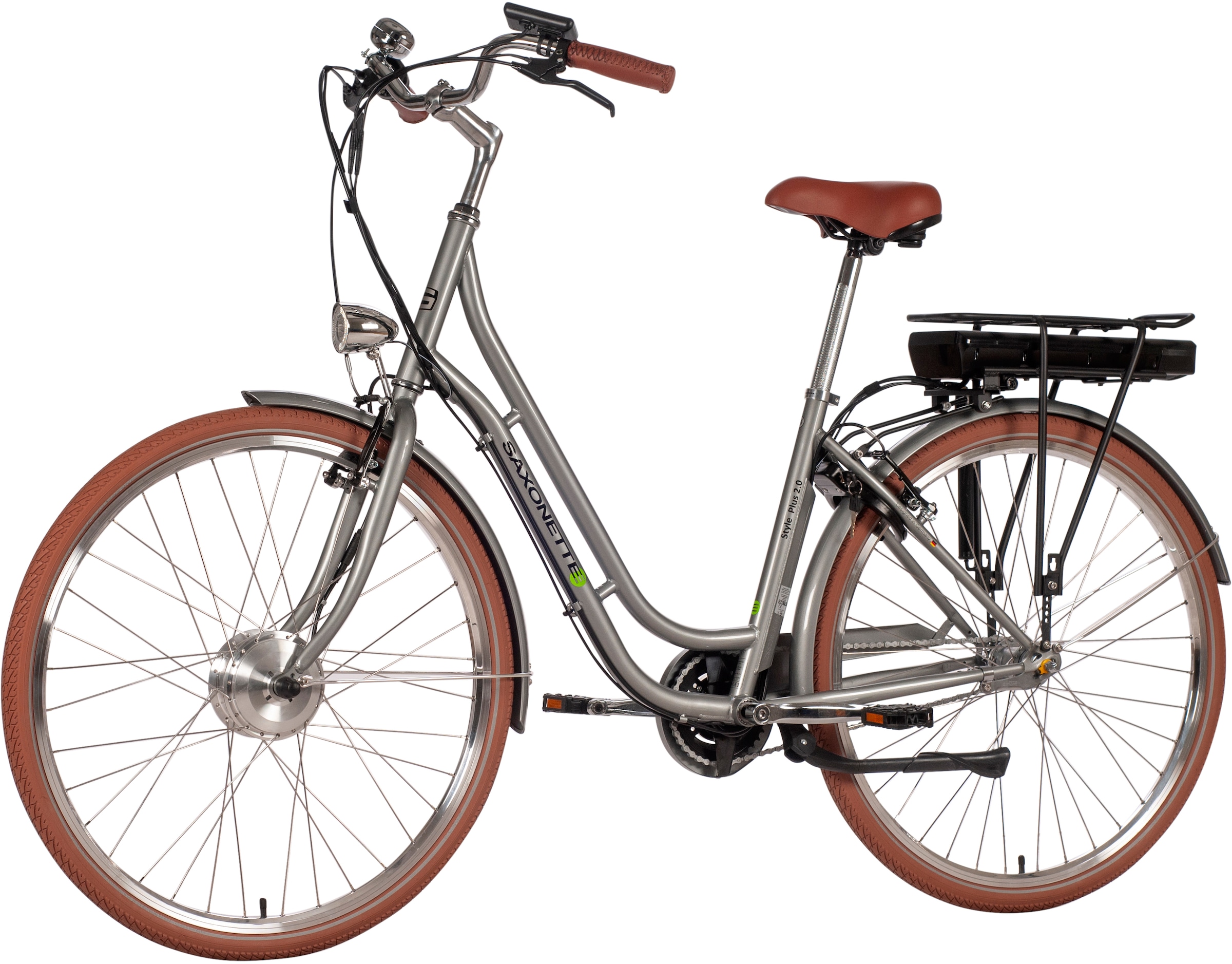 SAXONETTE E-Bike »Style Plus 2.0«, 3 Gang, Frontmotor 250 W, (mit Akku-Ladegerät)