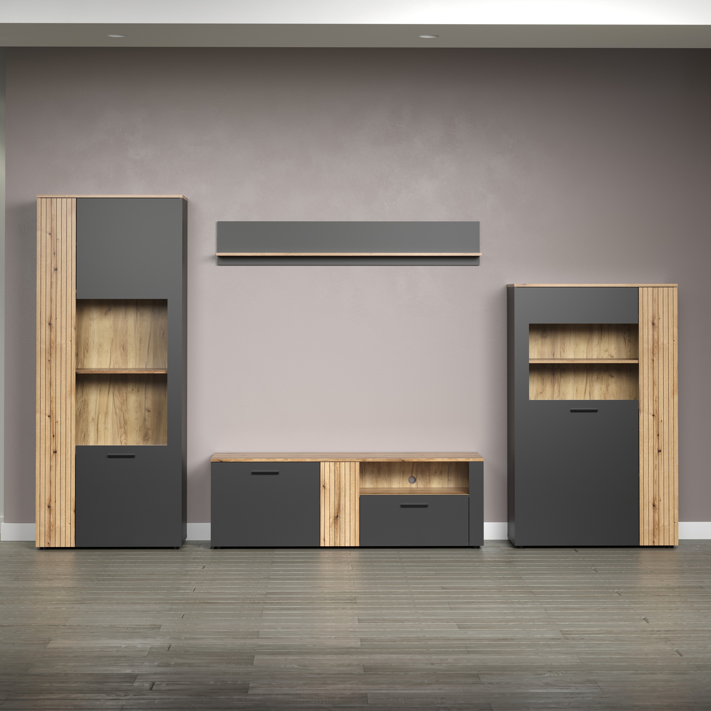 INOSIGN Wohnwand »Estepona« Komplett-Set, 4 Stk. tlg. günstig online kaufen