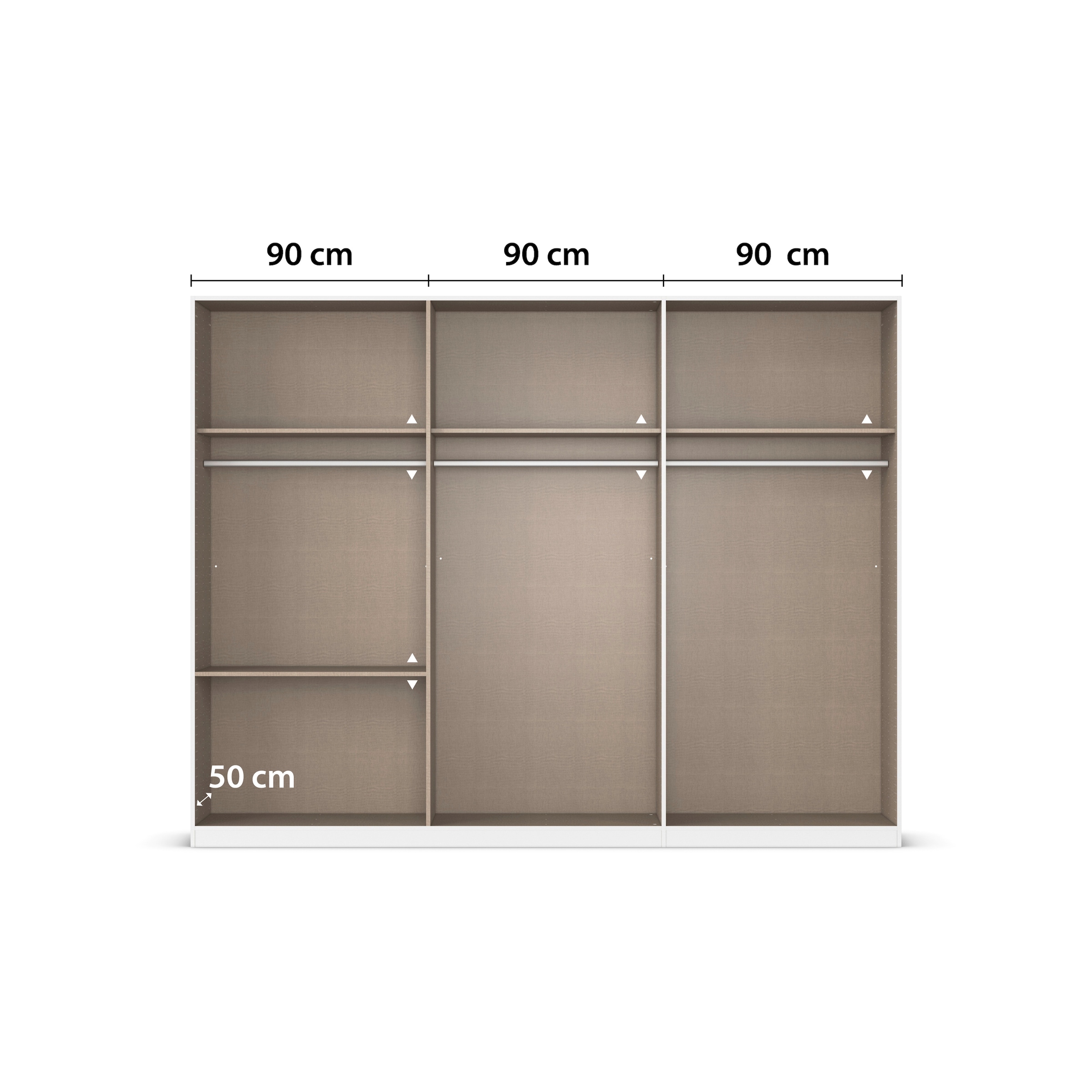 rauch Kleiderschrank »Drehtürenschrank Schrank Garderobe Schlafzimmerschrank KODA«, (oberer Schubkasten mit praktischer Inneneinteilung), mit asymmetrisch angeordneten Schubladen MADE IN GERMANY