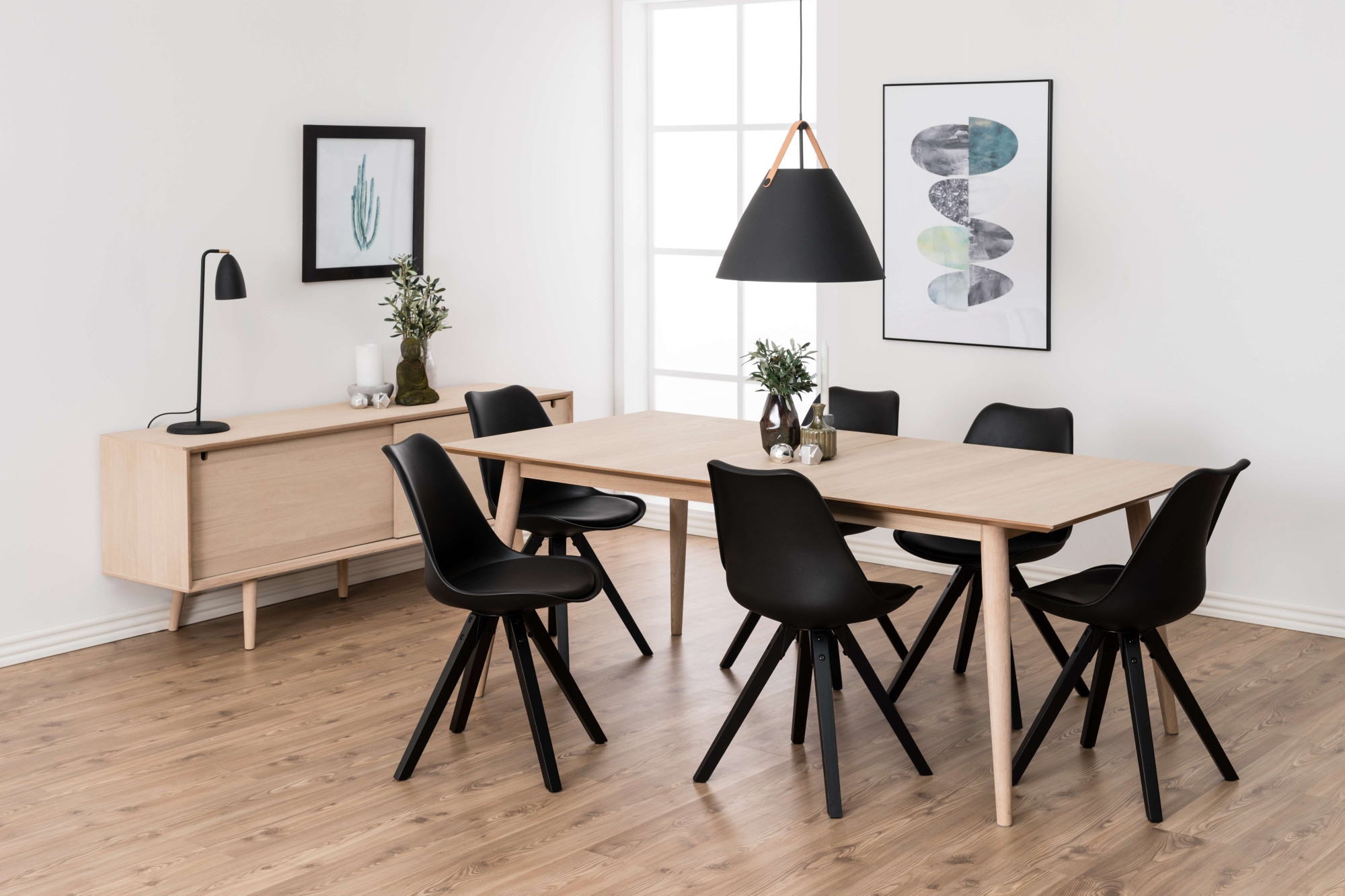 ACTONA GROUP Sideboard »Century«  mit 5 Schubladen hinter der Schiebetüren«, Eiche/furnier, Schiebetür, B: 180 cm