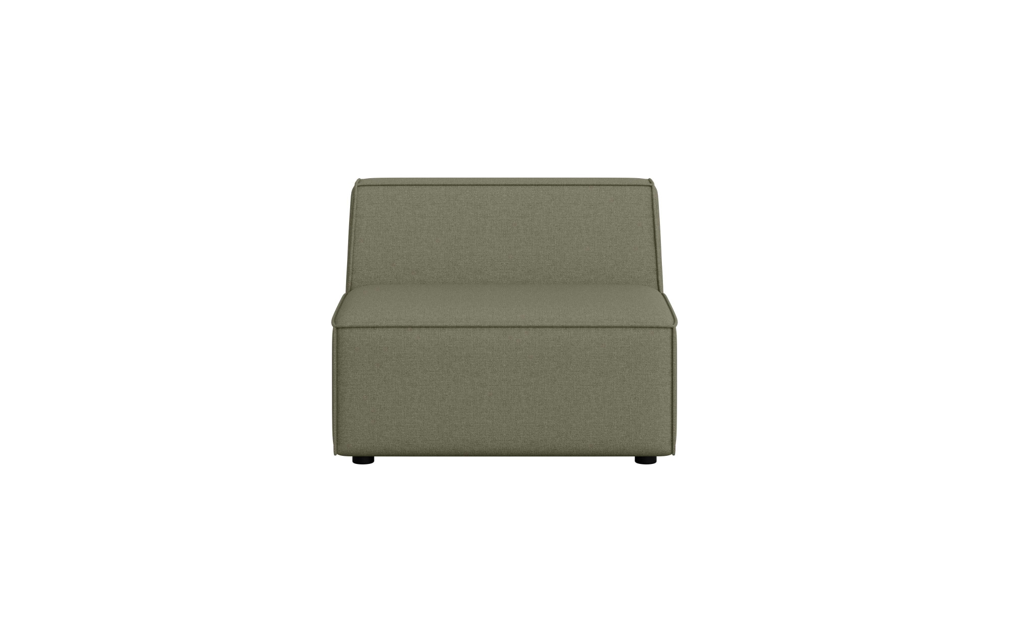 INOSIGN Sessel »Bequemer Sessel Cavan, Maße B/T/H: 90/90/72 cm«, ohne Armlehne, mit Wellenunterfederung, auch in Bouclé