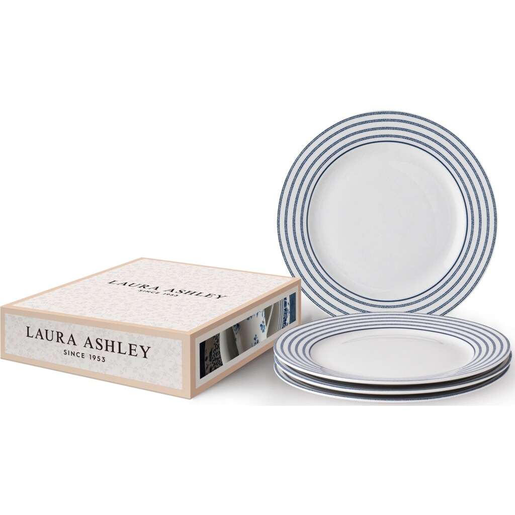 LAURA ASHLEY BLUEPRINT COLLECTABLES Dessertteller »Candy Stripe«, (Set, 4 St., 4 Teller)