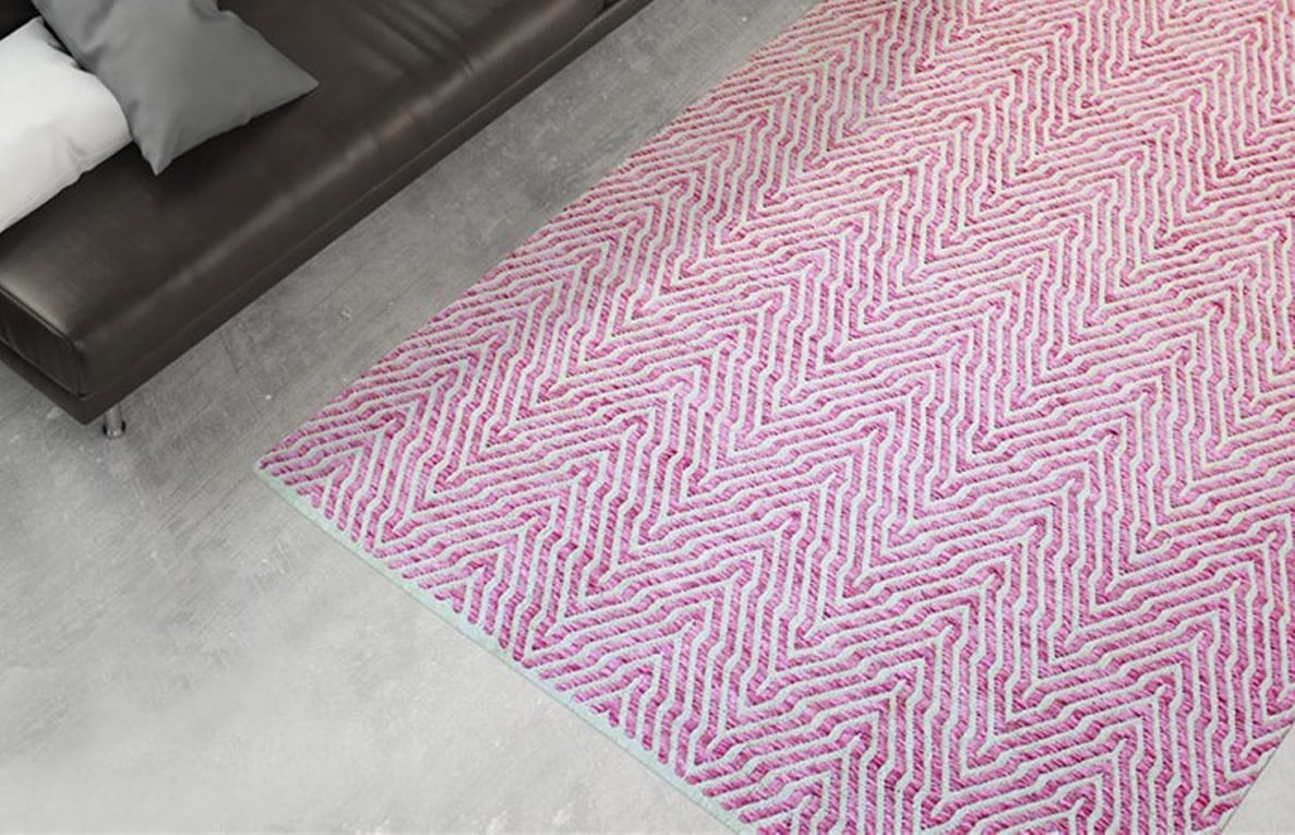 calo-deluxe Teppich »Luba 433«, rechteckig, 7 mm Höhe, reine Baumwolle, handgewebt, Wohnzimmer, Kinderzimmer