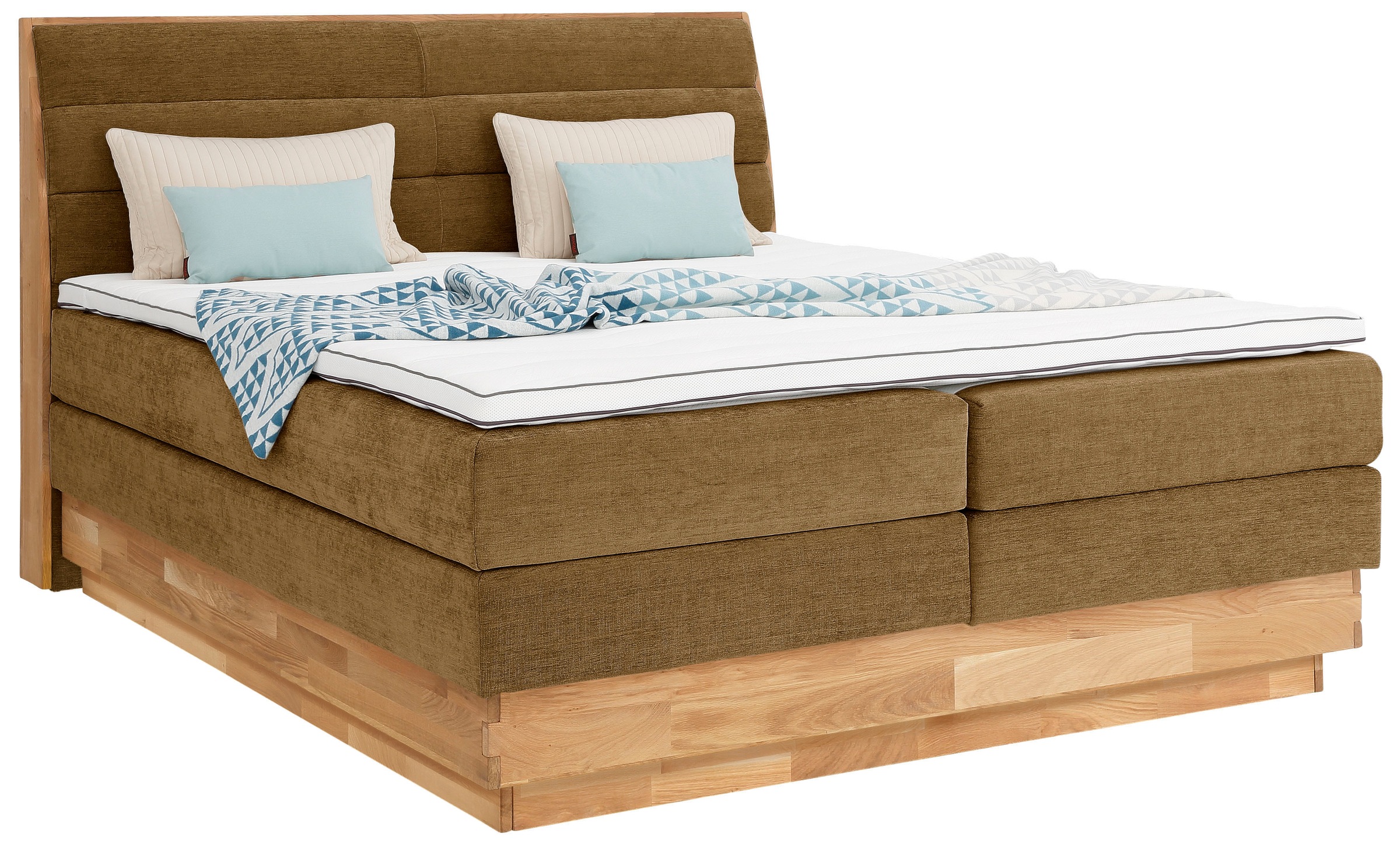 OTTO products Boxspringbett »Jenna«, ohne LED-Beleuchtung, mit zertifiziert günstig online kaufen