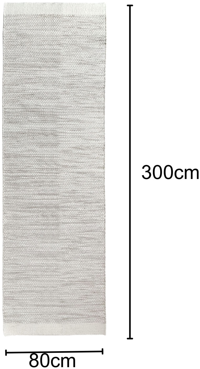 Myflair Möbel & Accessoires Bettumrandung »WOOLY DREAM«, (Set, 3 tlg.), handgewebter Wendeteppich, meliert, reine Wolle, Wohnzimmer