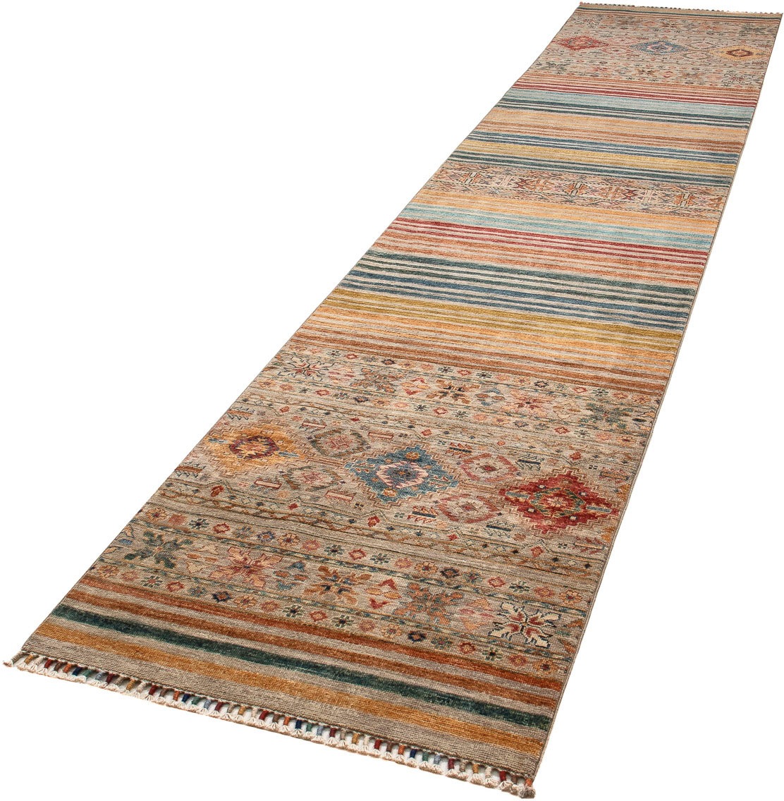 morgenland Orientteppich »Ziegler - 396 x 79 cm - mehrfarbig«, rechteckig, günstig online kaufen