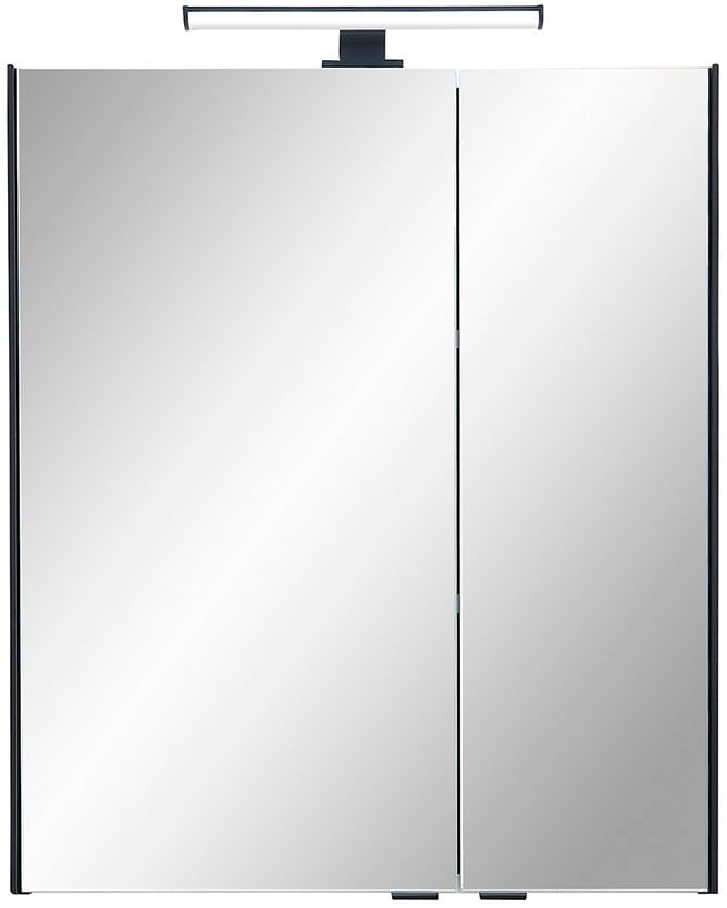 Saphir Badmöbel-Set »Quickset 395 3-teilig, Waschbeckenunterschrank mit LED-Spiegelschrank«, (4 St.), Midischrank, inkl. Türdämpfer, 6 Türen, 1 Schublade, Bad-Set