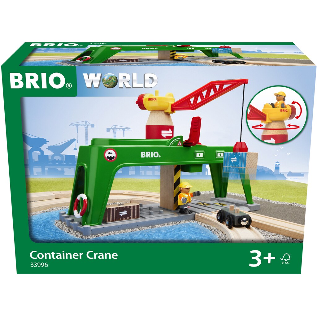 BRIO® Spielzeugeisenbahn-Erweiterung »BRIO® WORLD, Bahn Verlade-Terminal«