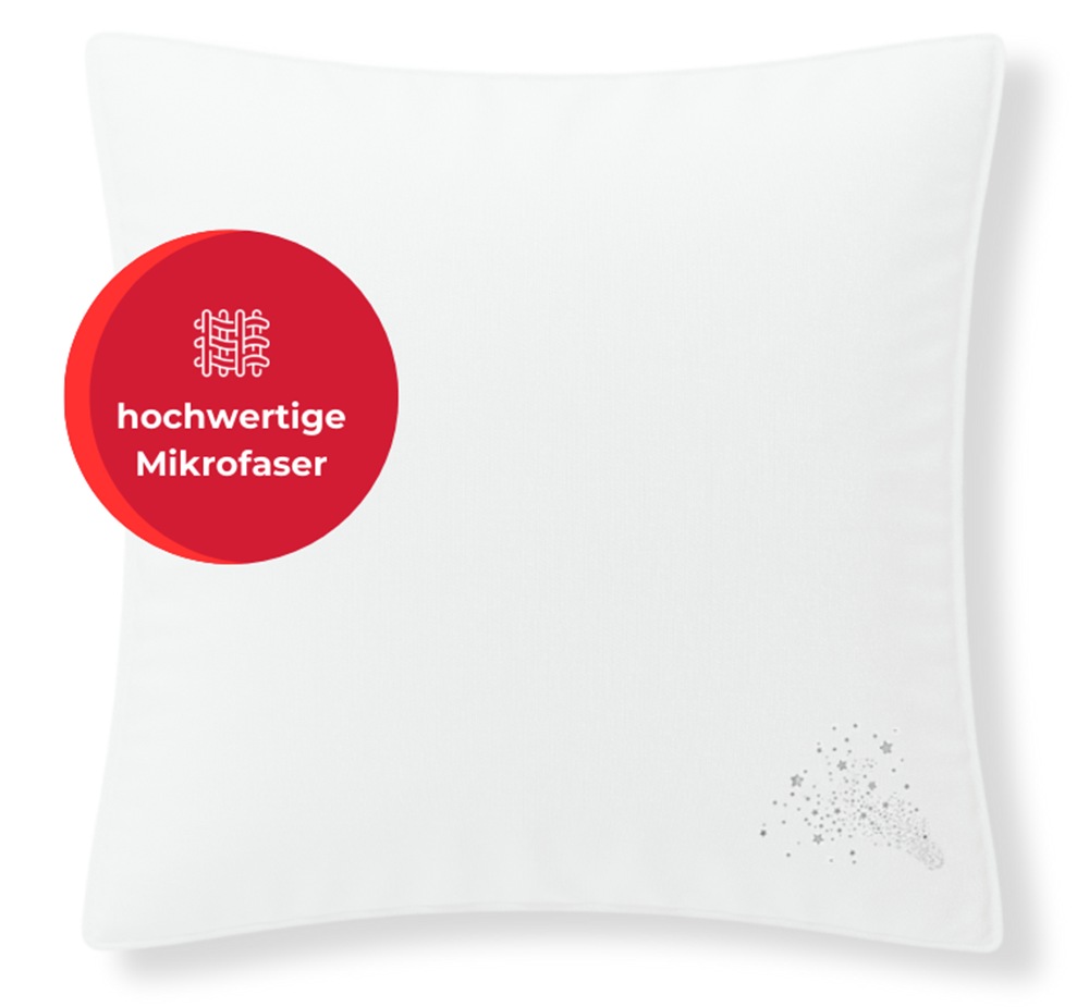 my home Microfaserkissen »Baca, Kopfkissen 40x80cm und 80x80 cm, 2-tlg«, Fü günstig online kaufen