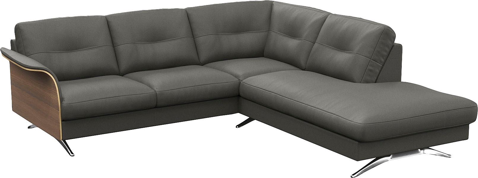 FLEXLUX Ecksofa »Glow, super bequem durch hochwertigem Sitzaufbau mit Feder günstig online kaufen