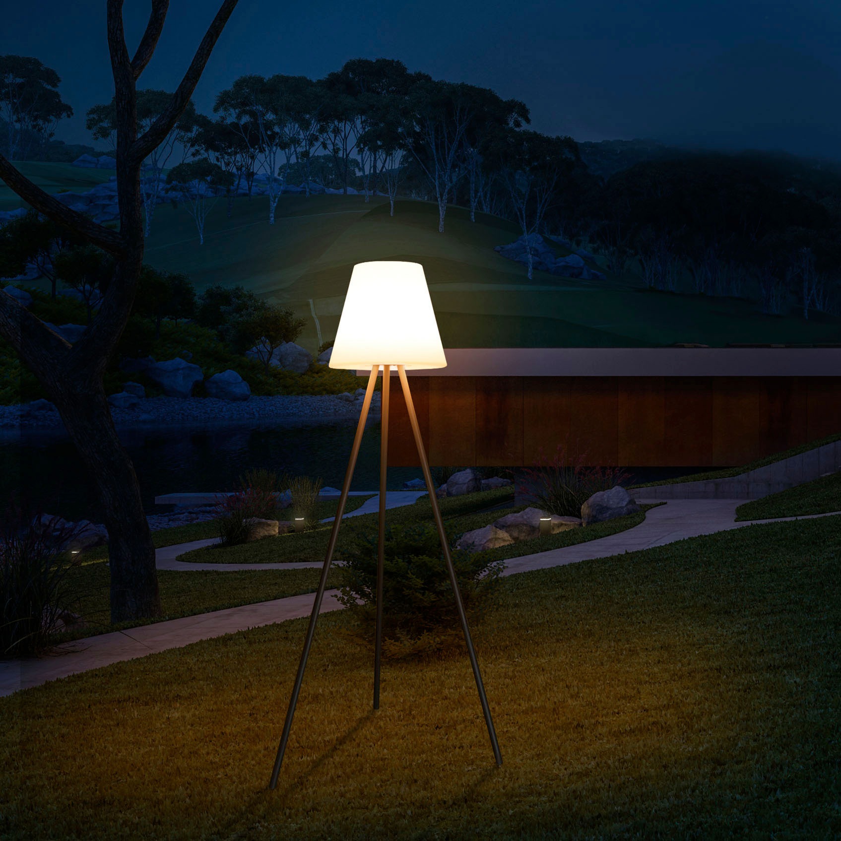 Paco Home Stehlampe »ROBIN«, Leuchtmittel LED-Board   LED fest integriert, günstig online kaufen