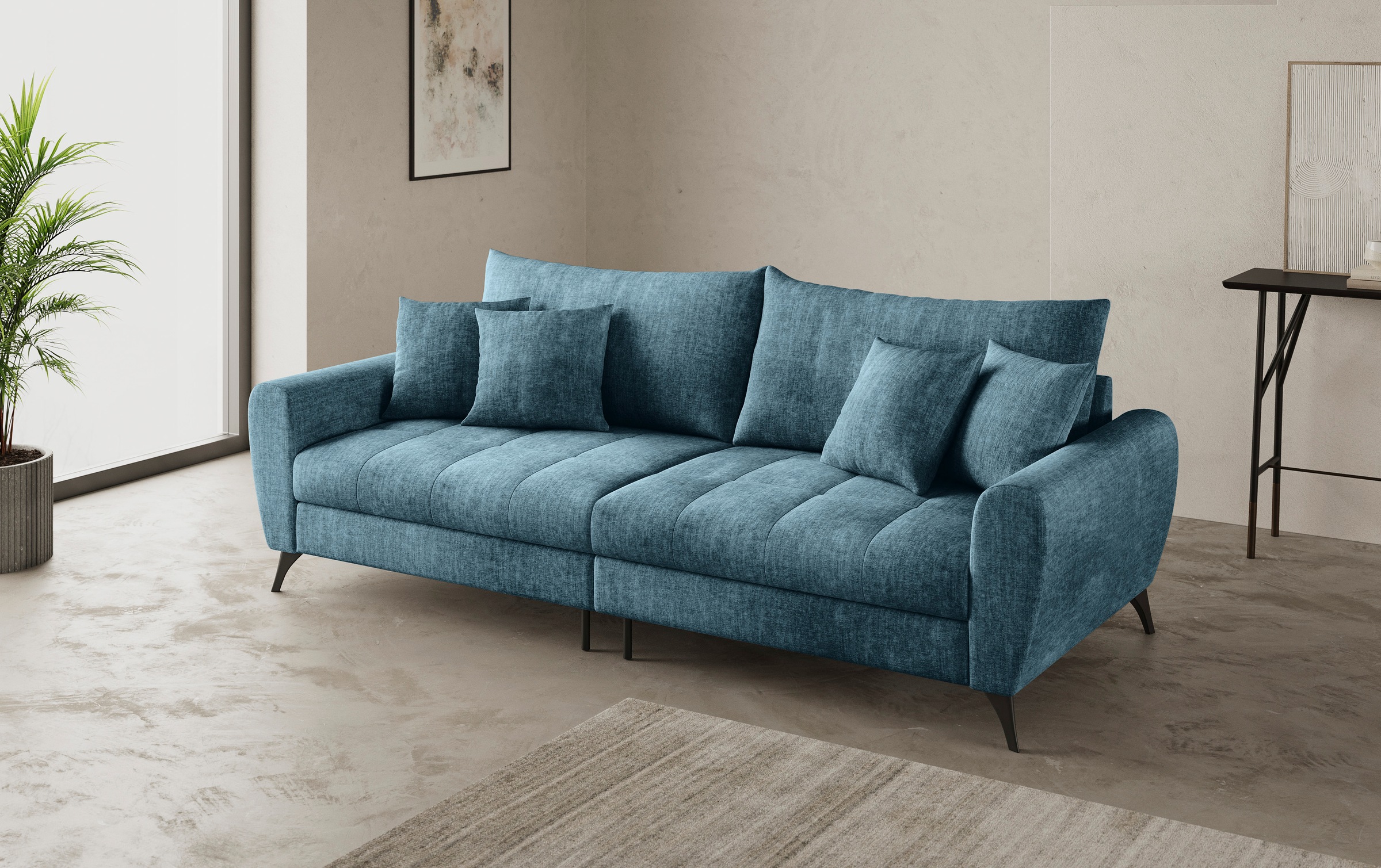 Mr. Couch Big-Sofa »Blackburn II«, Wahlweise mit Kaltschaumpolsterung bis 140 kg belastbar
