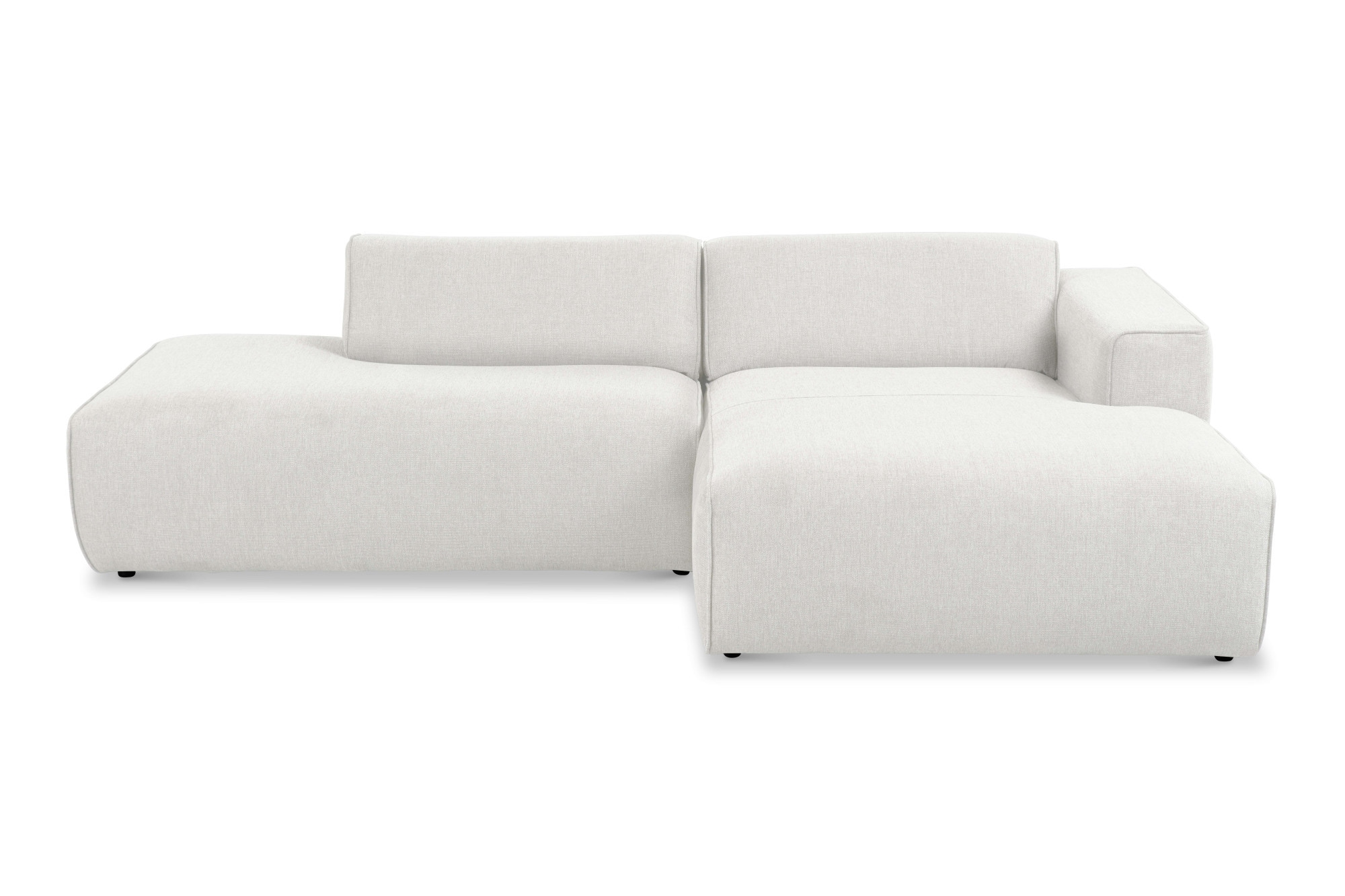 andas Ecksofa »Noord«, mit Kedernaht, Breite 227 cm, Cord, Struktur, Webstoff