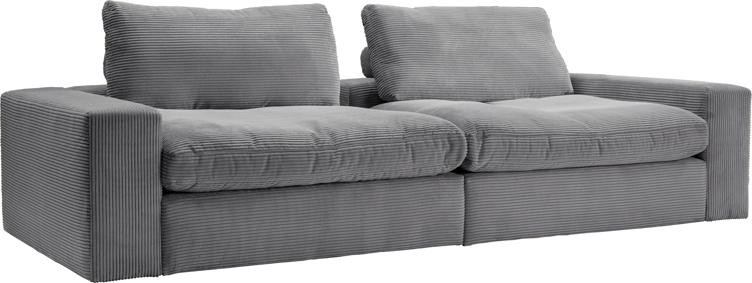 alina Big-Sofa »Sandy«, mit losen Sitz und Rückenkissen, in modernem Cordstoff