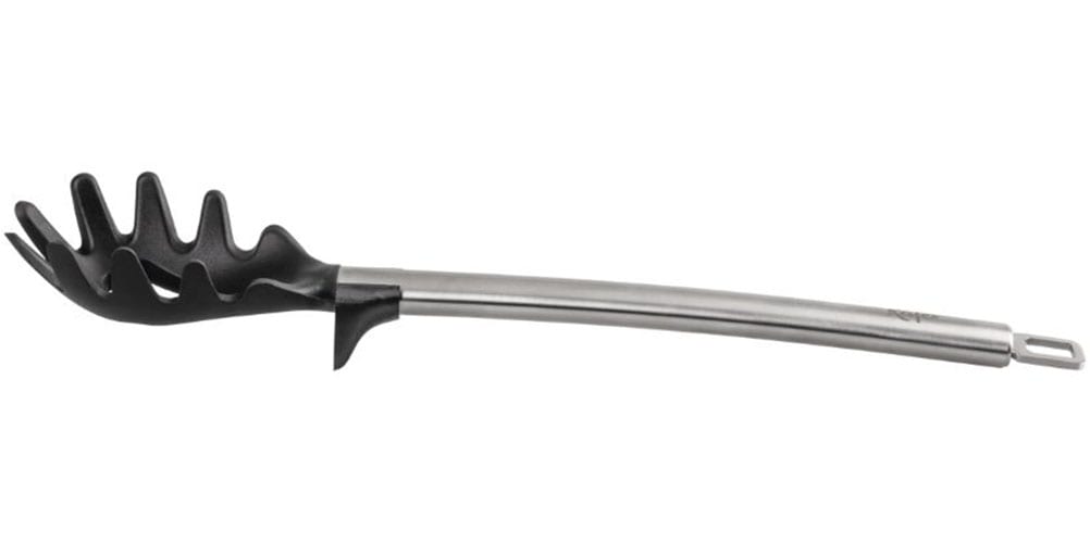 Käfer Kochbesteck-Set »Käfer Edelstahl Küchenhelfer«, (Set, 3 tlg., 1 x Spaghetti-Heber, 1 x Pfannenwender, 1 x Schöpfkelle), 3-tlg. Set aus Edelstahl & Silikon, hitzebeständig, ergonomisch