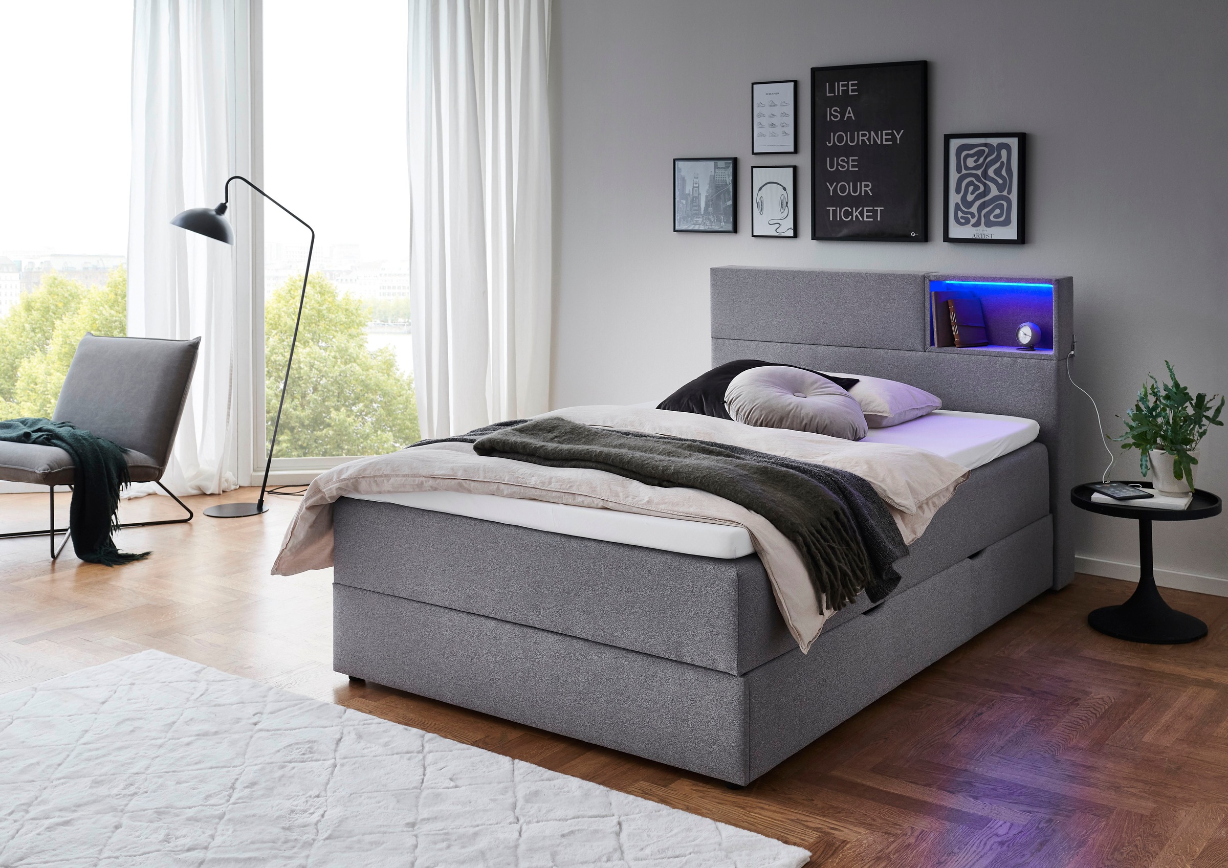 meise.möbel Boxspringbett, Boxspringbett, LED, Bonell günstig online kaufen