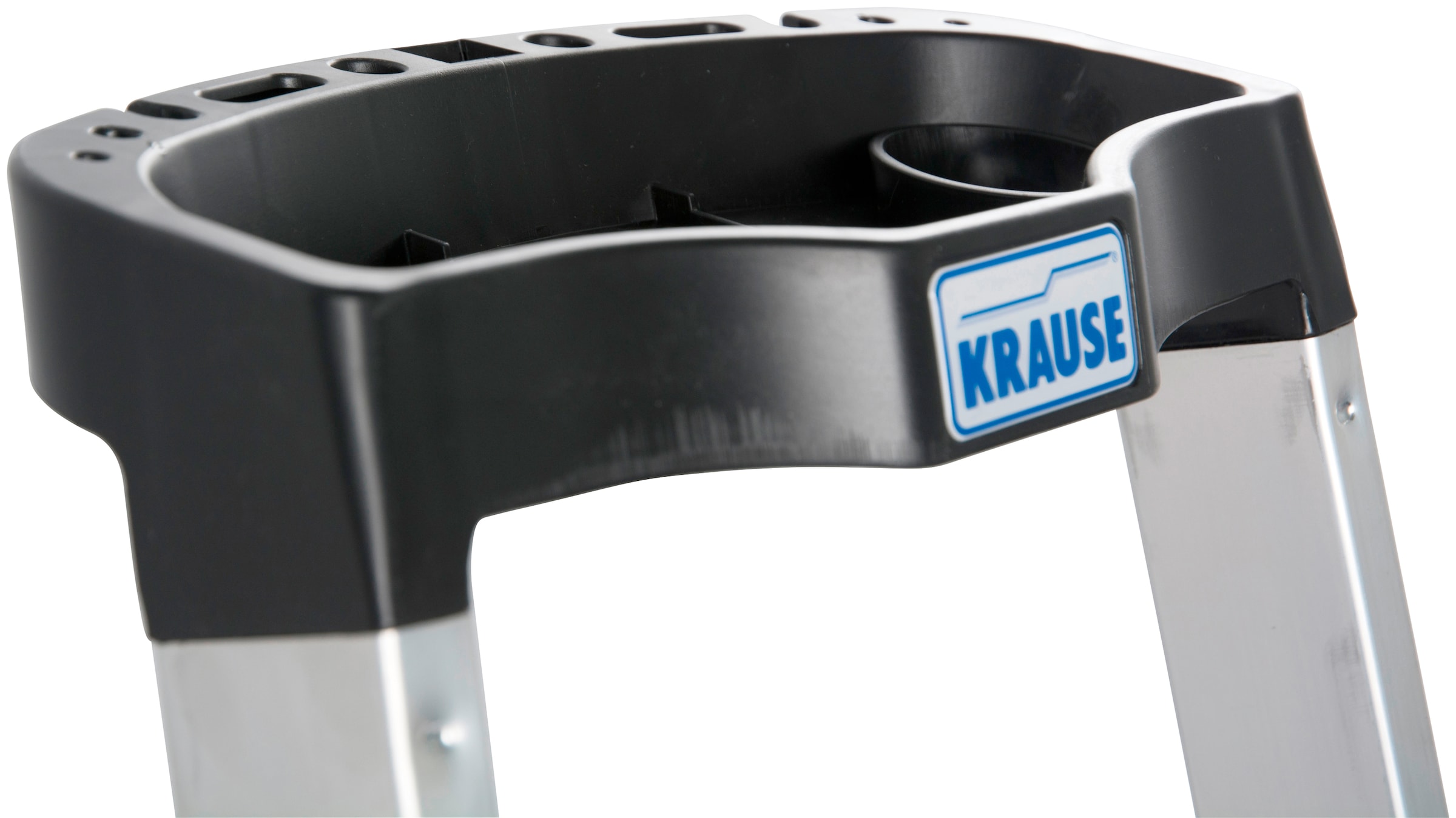 KRAUSE Stehleiter »Safety Plusline«, Aluminium, 4 Stufen, Arbeitshöhe ca. 285 cm