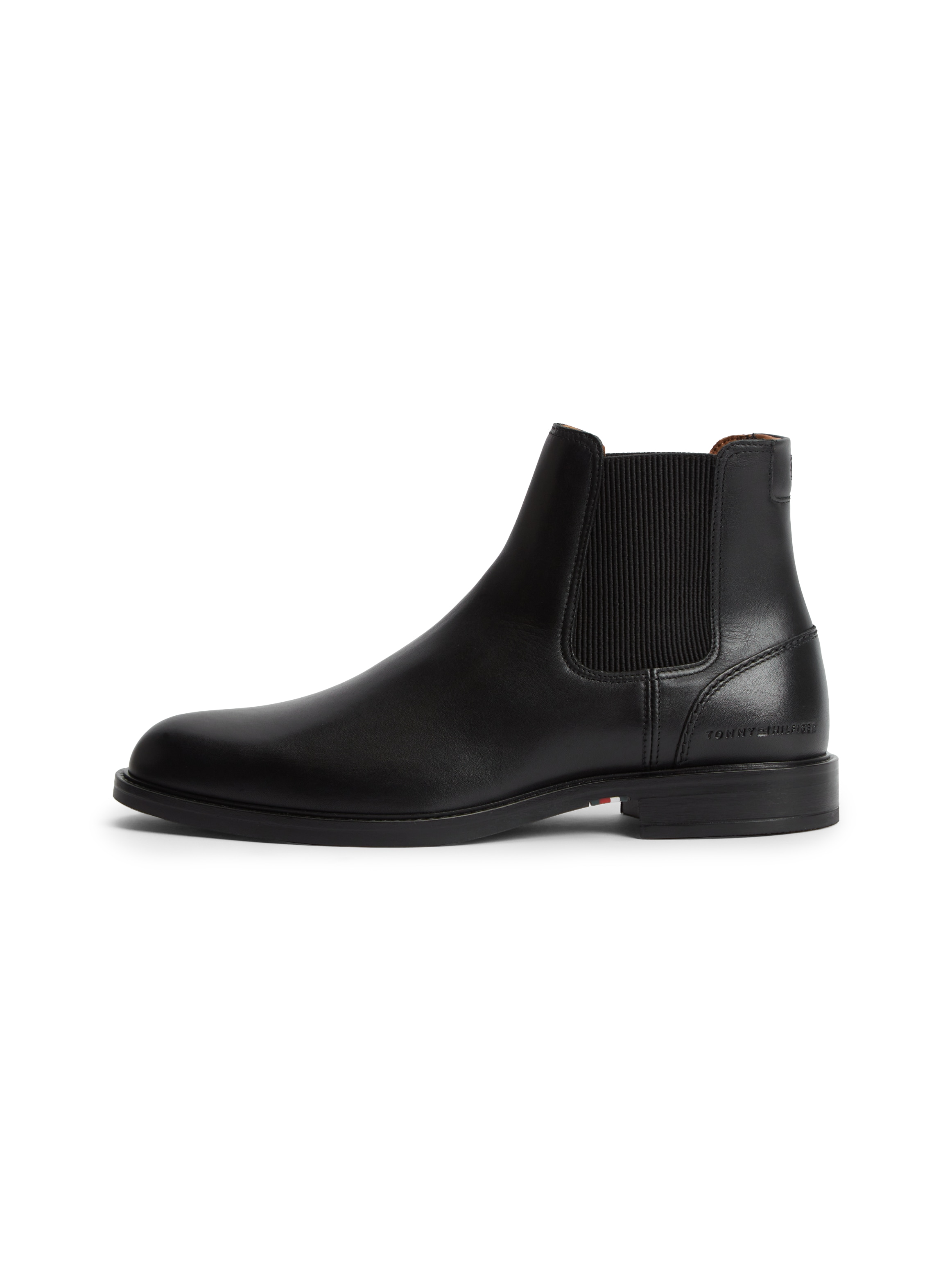 Tommy Hilfiger Chelseaboots »CORPORATE DRESSY LTH CHELSEA«  Stiefelette, Businessboots mit Used Finish