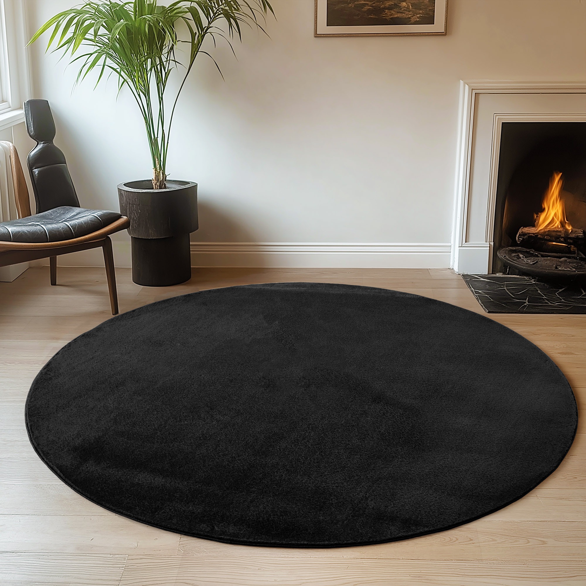Ayyildiz Teppiche Teppich »JOY 1400«, rund, 11 mm Höhe, Kurzflor, Wohnzimme günstig online kaufen