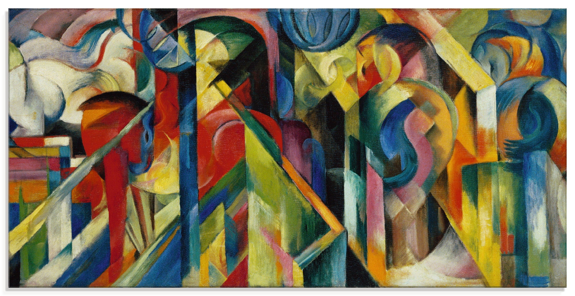 Artland Glasbild »Stallungen. 1913«, Muster, (1 St.), in verschiedenen Größ günstig online kaufen