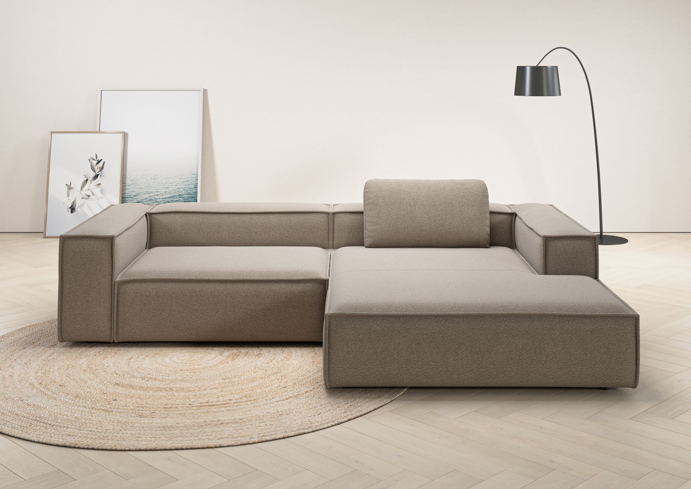 Places of Style Ecksofa »Watertown, modernes XXL L-Form, 306 cm breit«, Gro günstig online kaufen