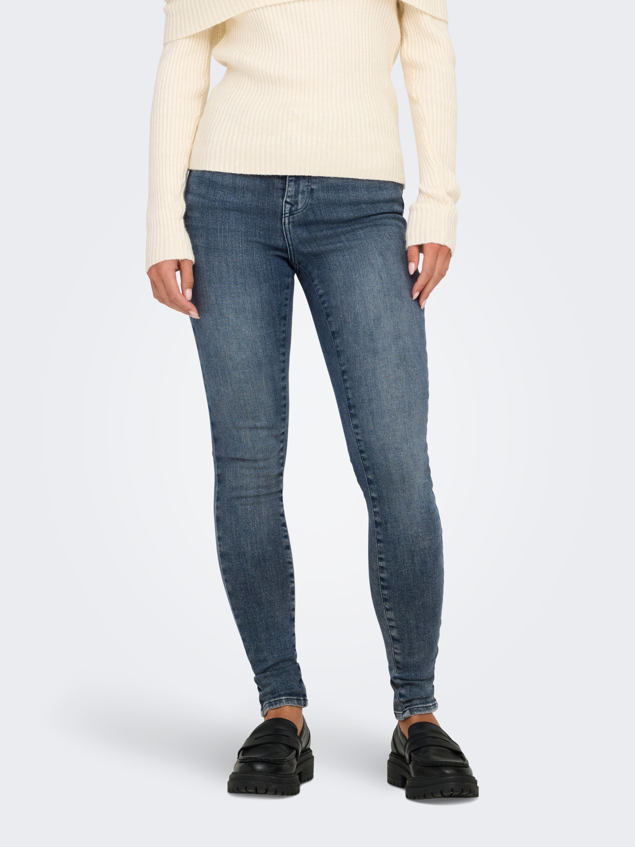 ONLY Skinny-fit-Jeans »ONLPOWER MID PUSH UP SK DNM TAI886«