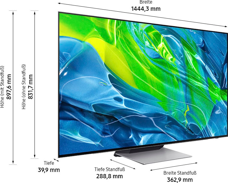 Samsung OLED-Fernseher »65" OLED 4K S95B (2022)«, 163 cm/65 Zoll, 4K Ultra HD, Smart-TV