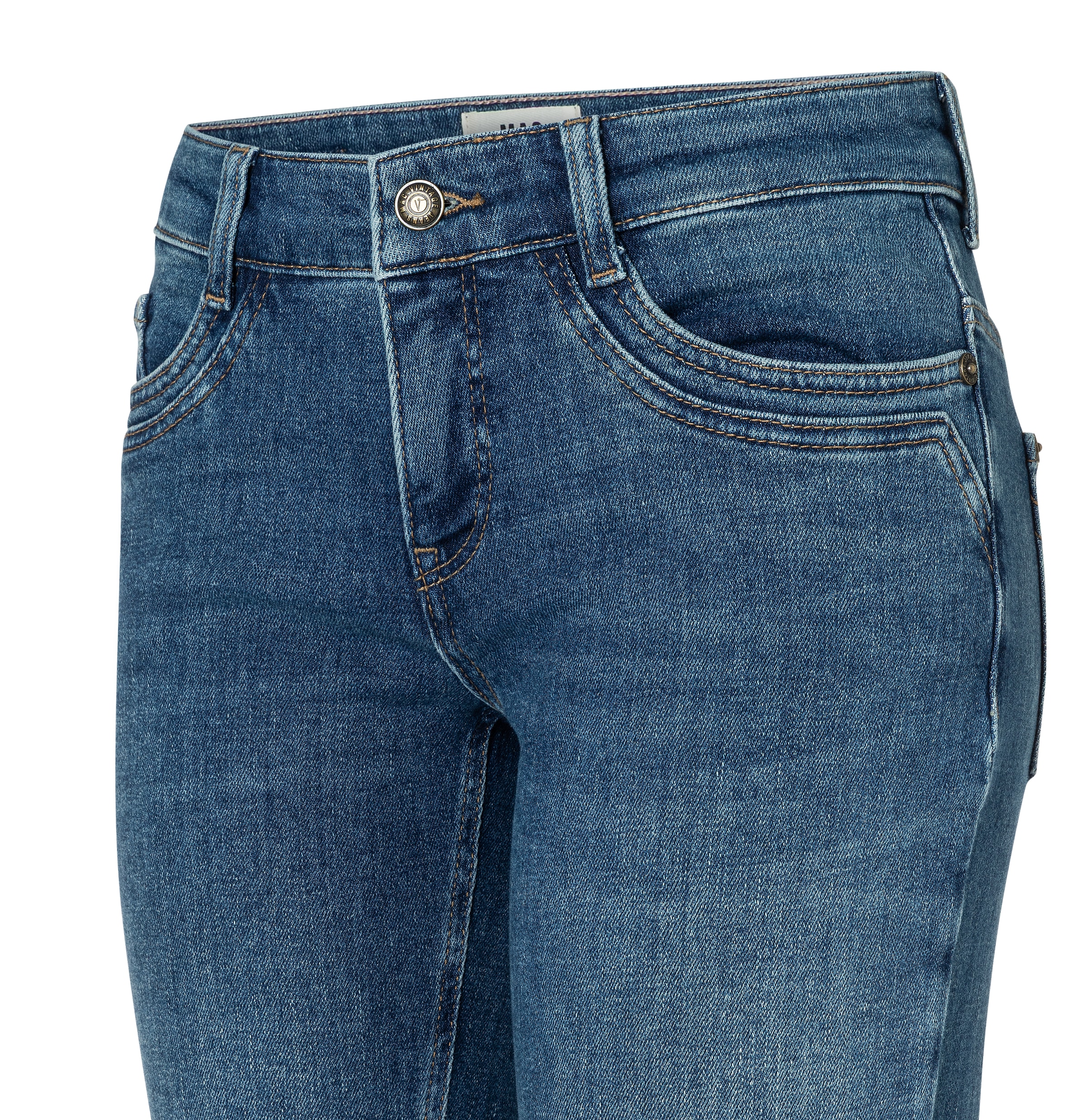 MAC Bootcut-Jeans »DETROIT flared« Aufwendig gearbeitete Details an den Vordertaschen