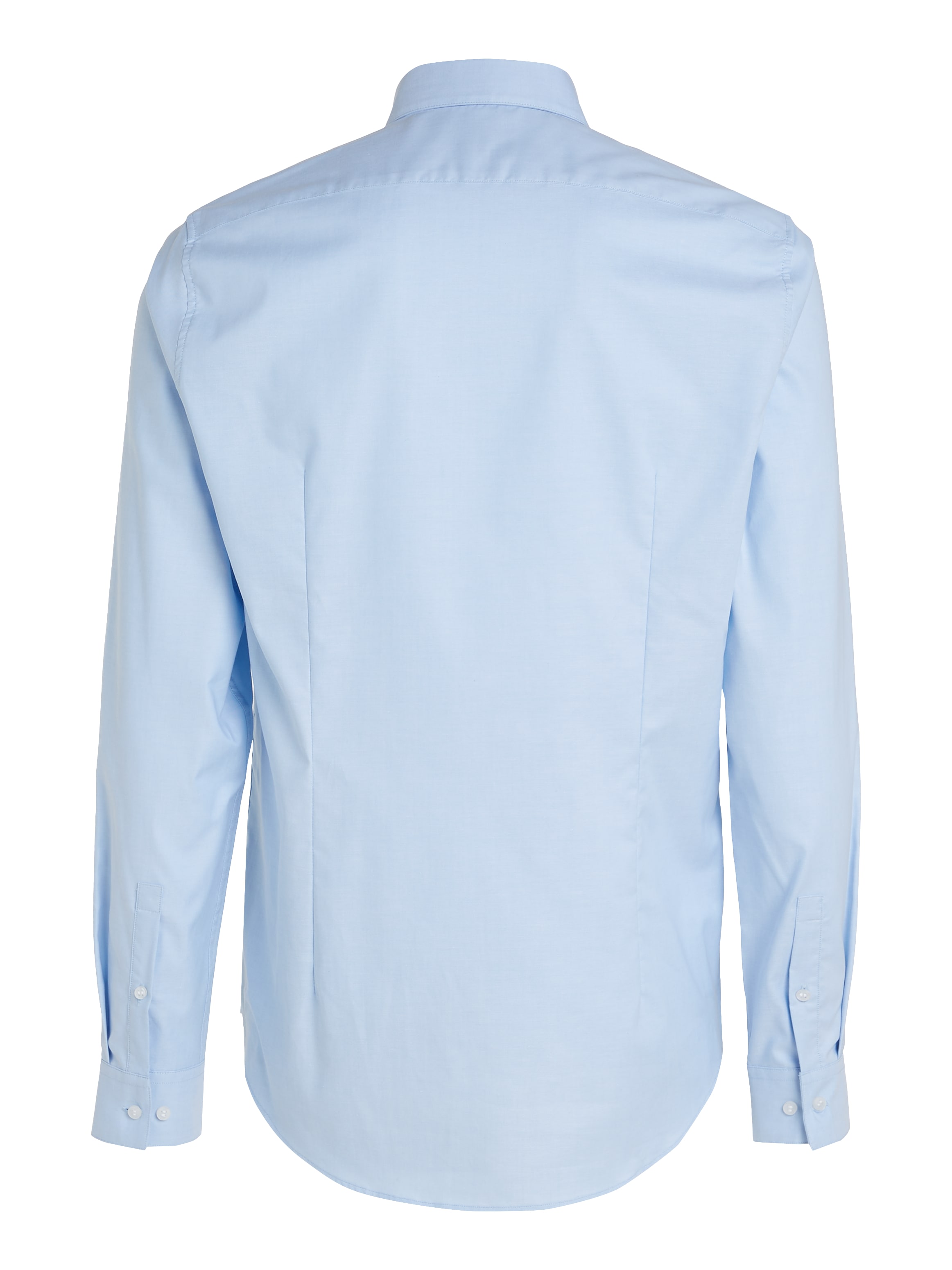 Calvin Klein Langarmhemd »OXFORD SOLID  SLIM SHIRT« mit Logoprägung