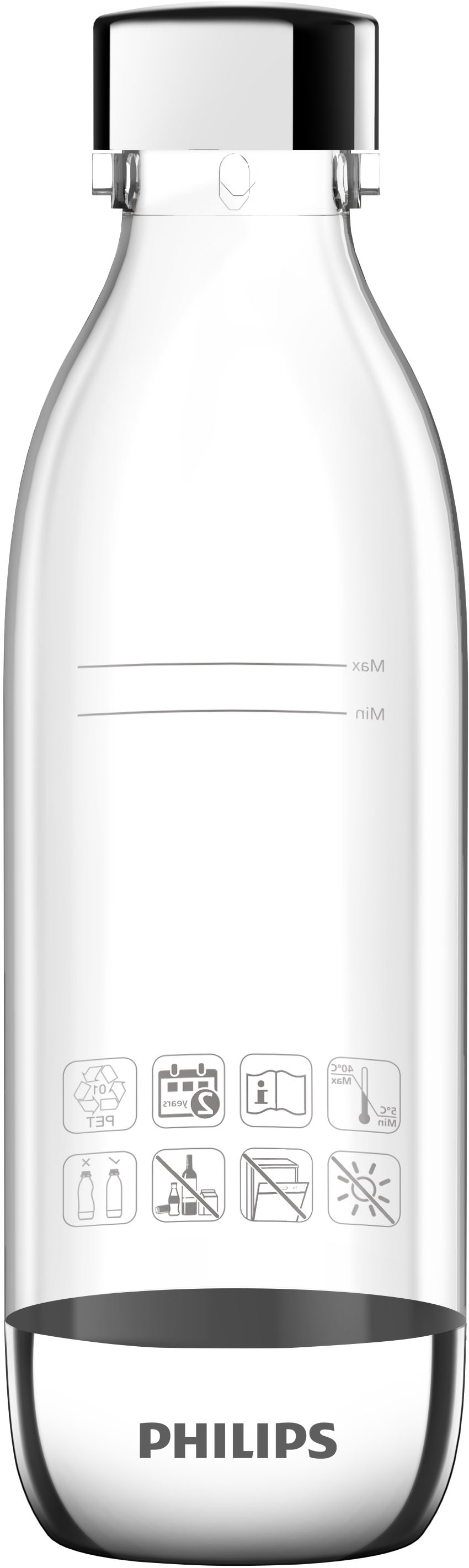 Philips Wassersprudler Flasche »Ersatzflasche 0,5L für ADD4901, 4902X & ADD5962«, (Set, 2 tlg.), 2x kleine Sprudelflaschen