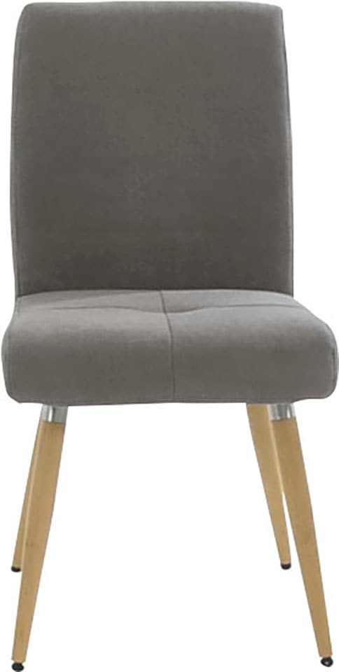 K+W Komfort & Wohnen 4-Fußstuhl »6411«, Aqua Clean, mit Sitzsteppung, Edelstahlgriff am Rücken, Massivholzbeine