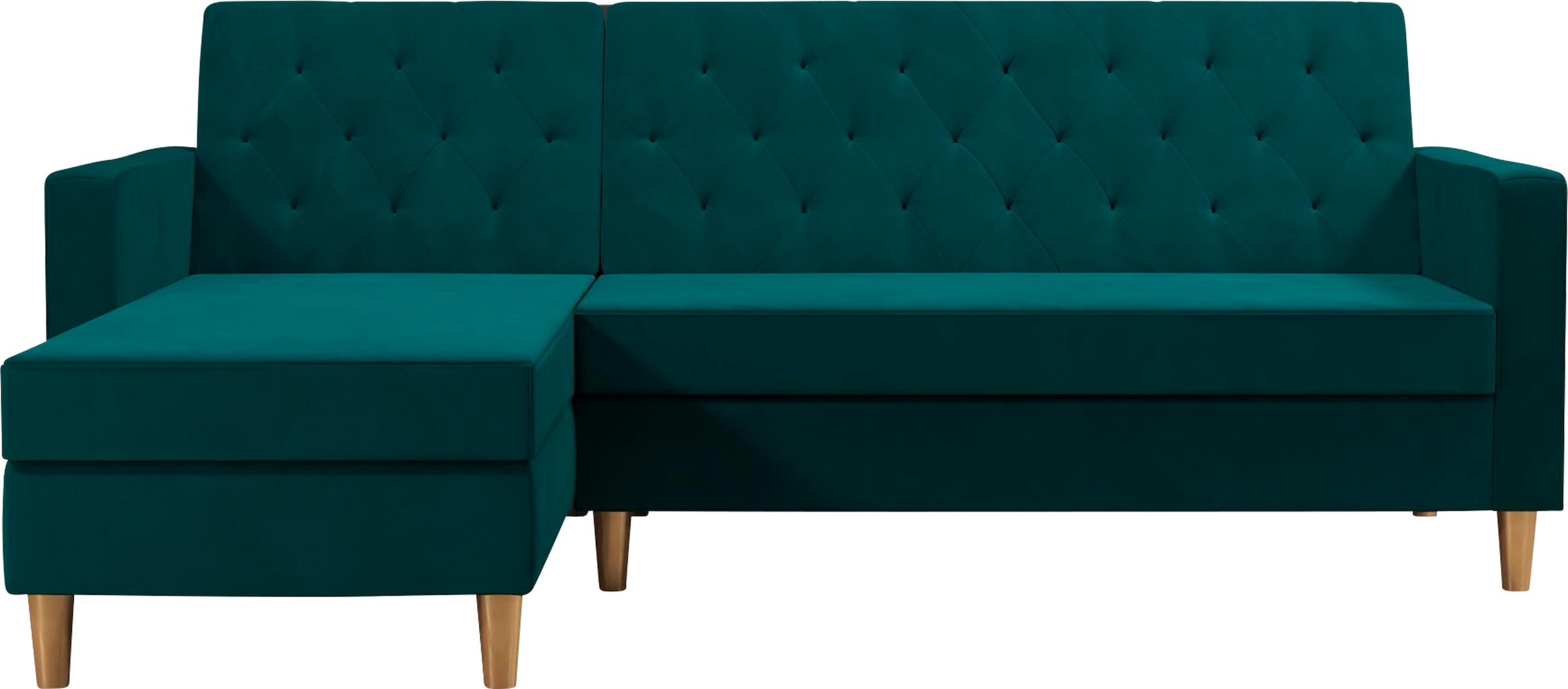 CosmoLiving By Cosmopolitan Ecksofa »Liberty, L-Form, « Mit Schlafffunktion, Recamiere Beidseitig Montierbar, Sitzhöhe 43 Cm