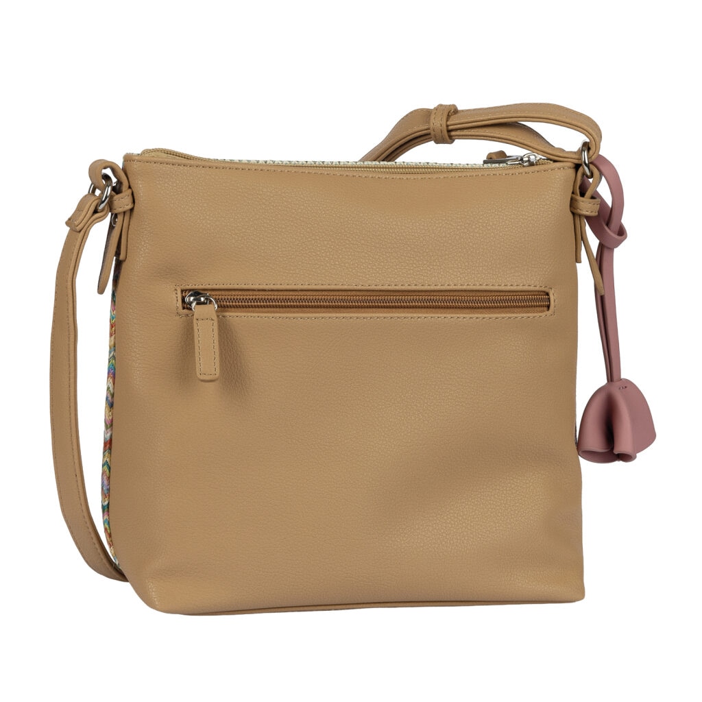 Gabor Umhängetasche »Anisa« Damen Schultertasche, Handtasche mit Blütenanhänger