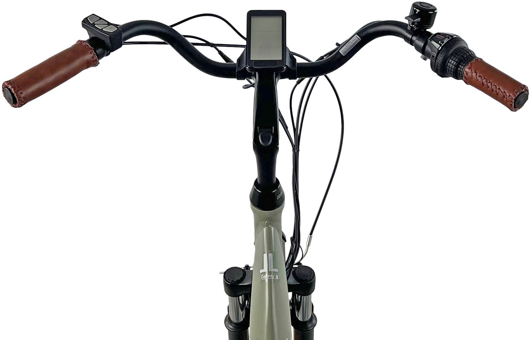 LLobe »City E-Bike 28" County grün« 7 Gang Shimano Altus Schaltwerk Kettenschaltung Heckmotor 250 W