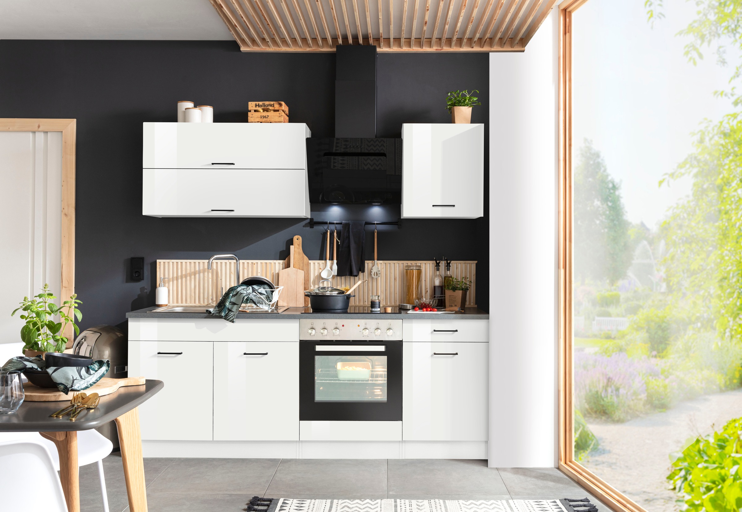 KOCHSTATION Küchenzeile »KS-Trier«, ohne E-Geräte, Breite 210 cm günstig online kaufen