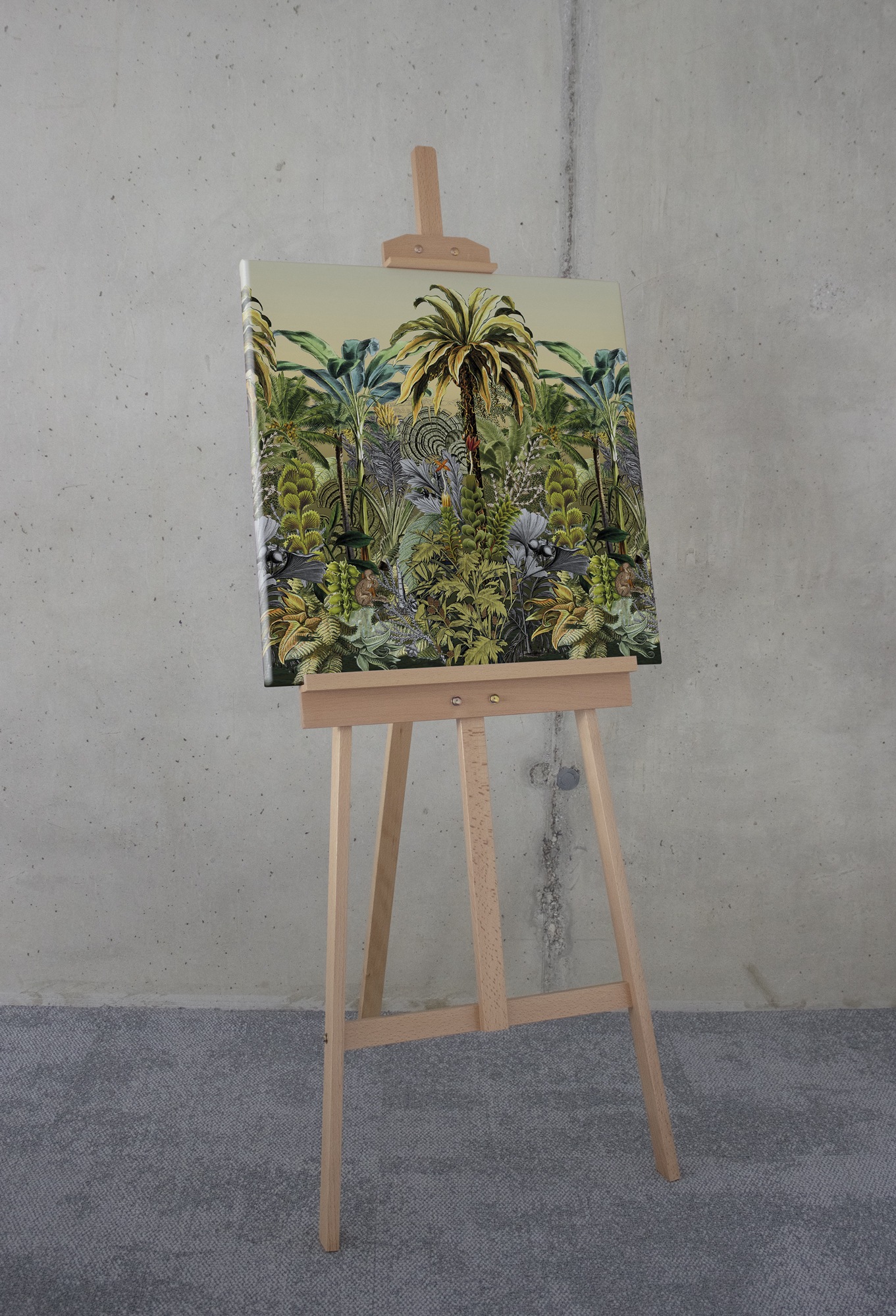 Komar Leinwandbild »Tropical Heat - Größe 60 x 60 cm«, Natur, (1 St.), Keilrahmenbild mi Echtholzrahmen
