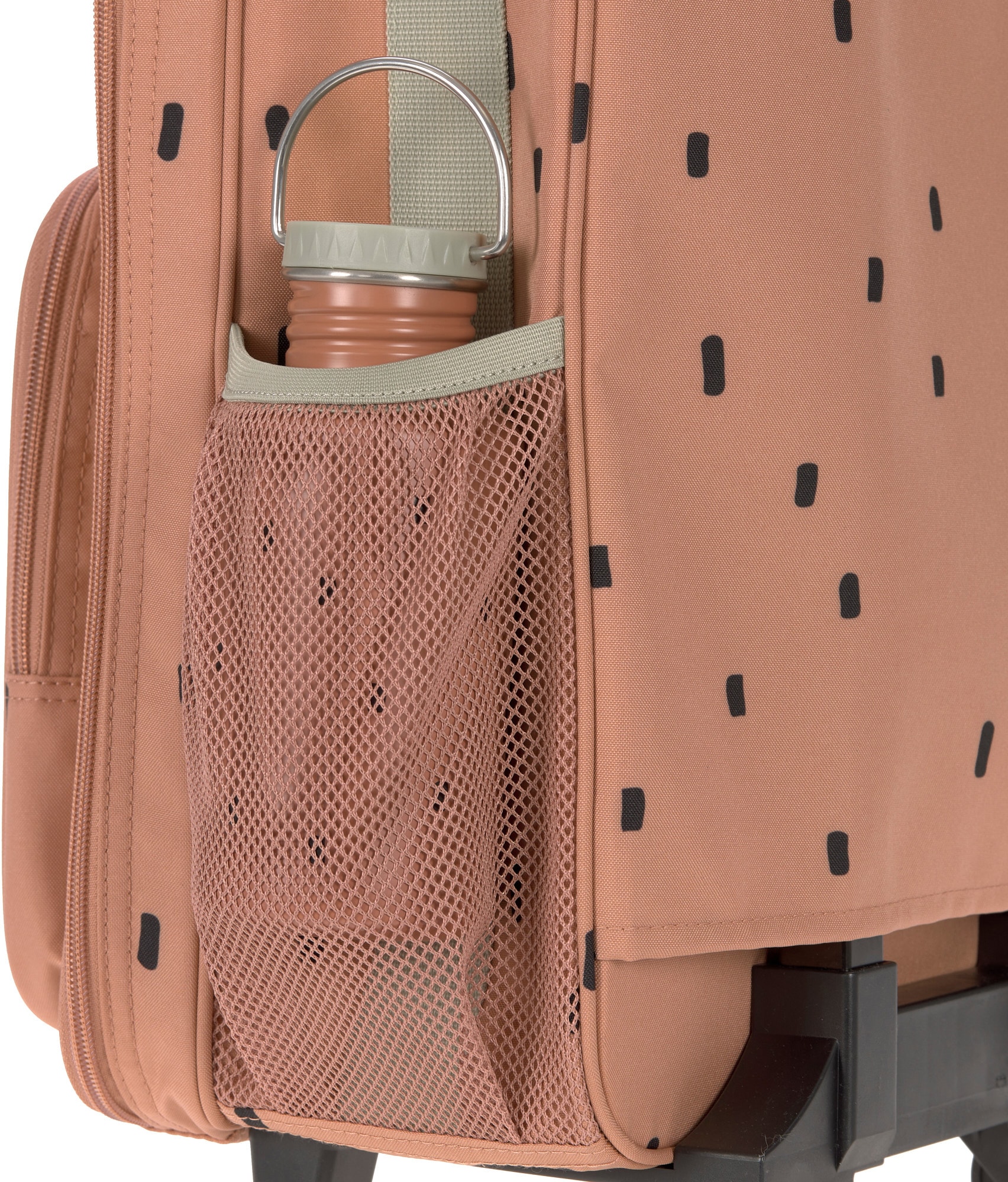 LÄSSIG Kinderkoffer »Happy Prints, Trolley, Caramel«, 2 Rollen