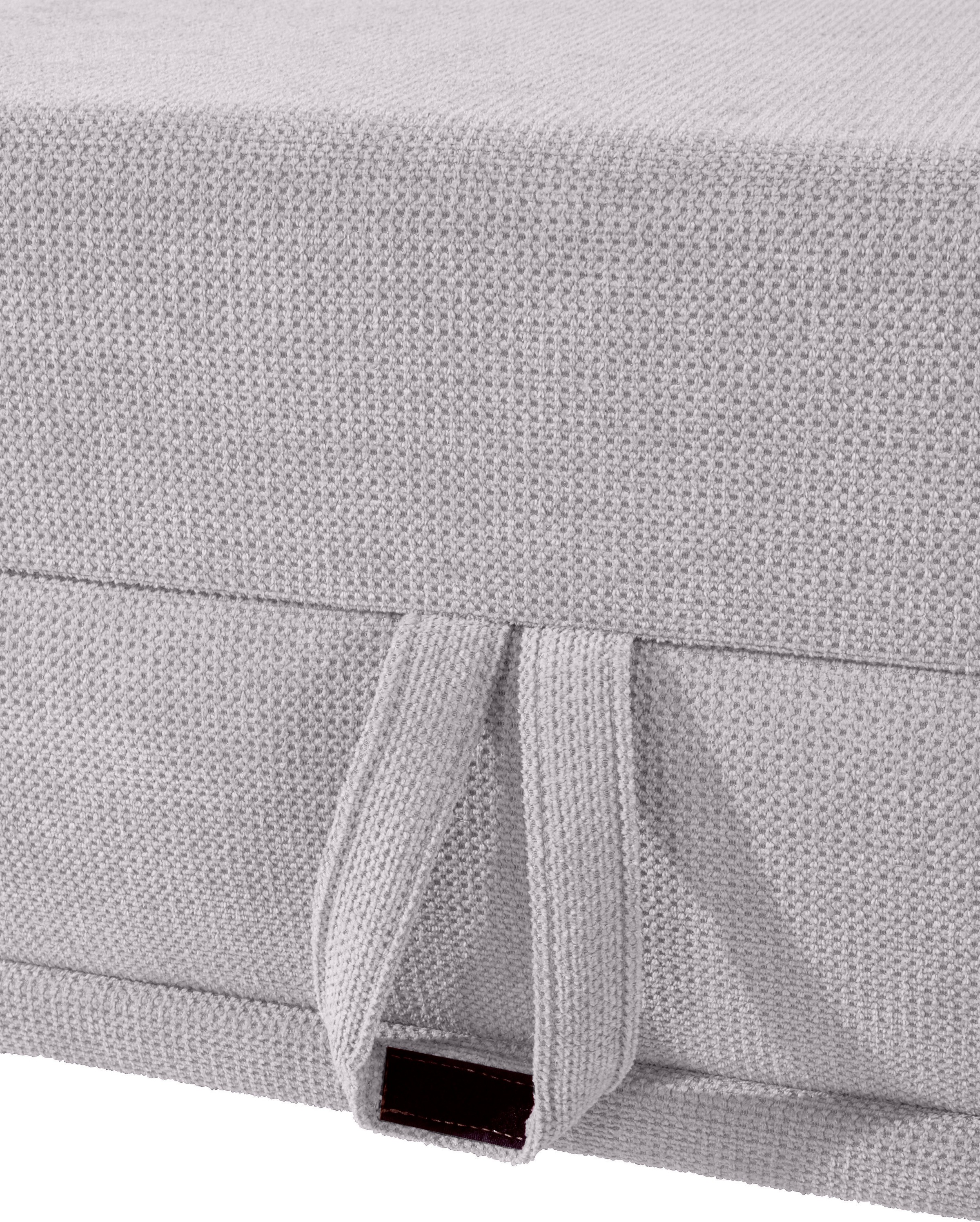 Places of Style Wohnlandschaft »Costello U-Form, mit Sitztiefenverstellung, Armteilverstellung und«, 3 Nierenkissen, optional Bettfunktion und Bettkasten