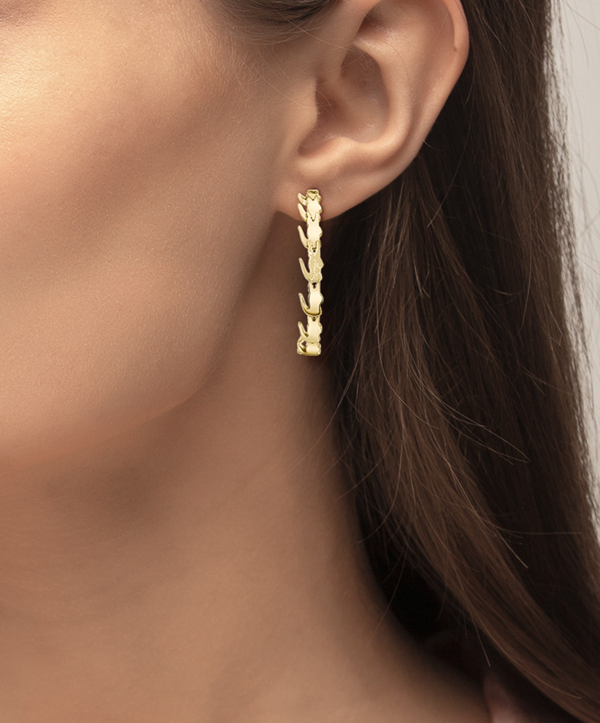 Lacoste Paar Creolen »CROCODILE«