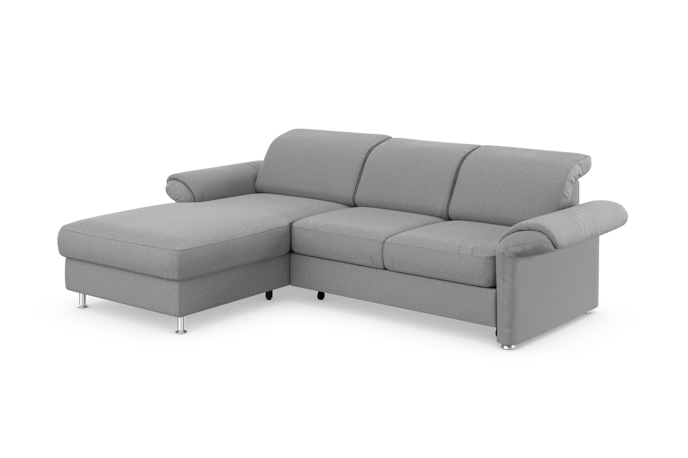 sit&more Ecksofa »Apulia L-Form«, wahlweise Bettfunktion, Bettkasten und Kopf- und Armteilverstellung