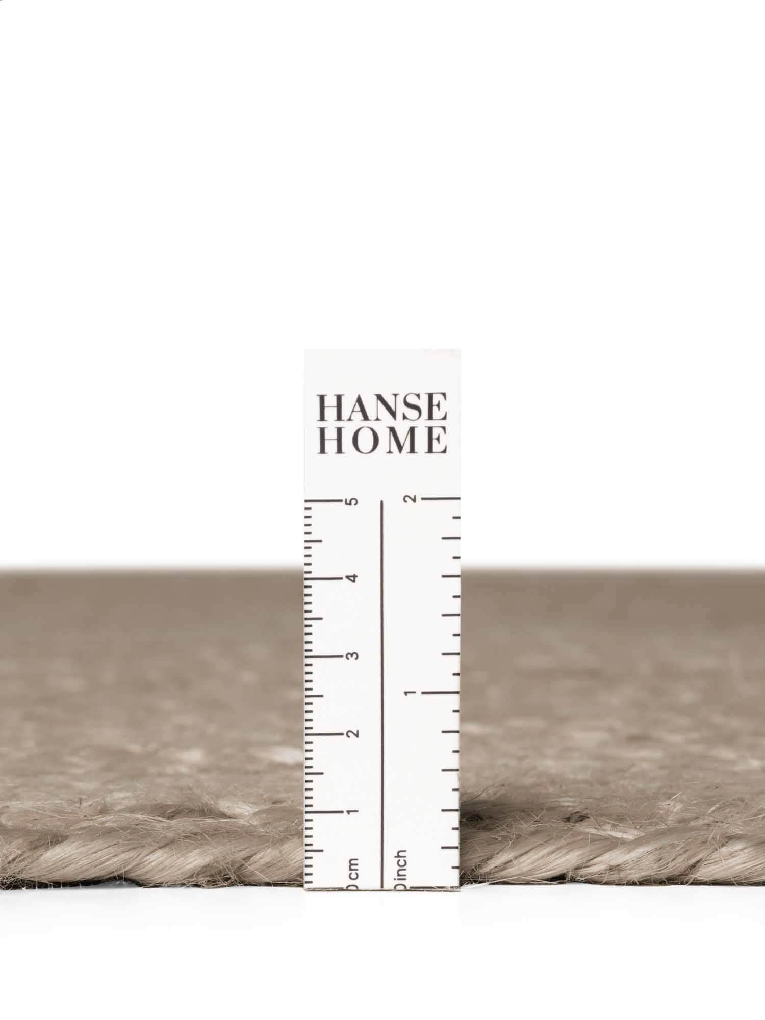 HANSE Home Teppich »Rangpur Juteteppich, auch in oval« rund 10 mm Höhe Handgewebt, 100% Jute , Natur, Wohnzimmer, Flur, Boho, Skandi