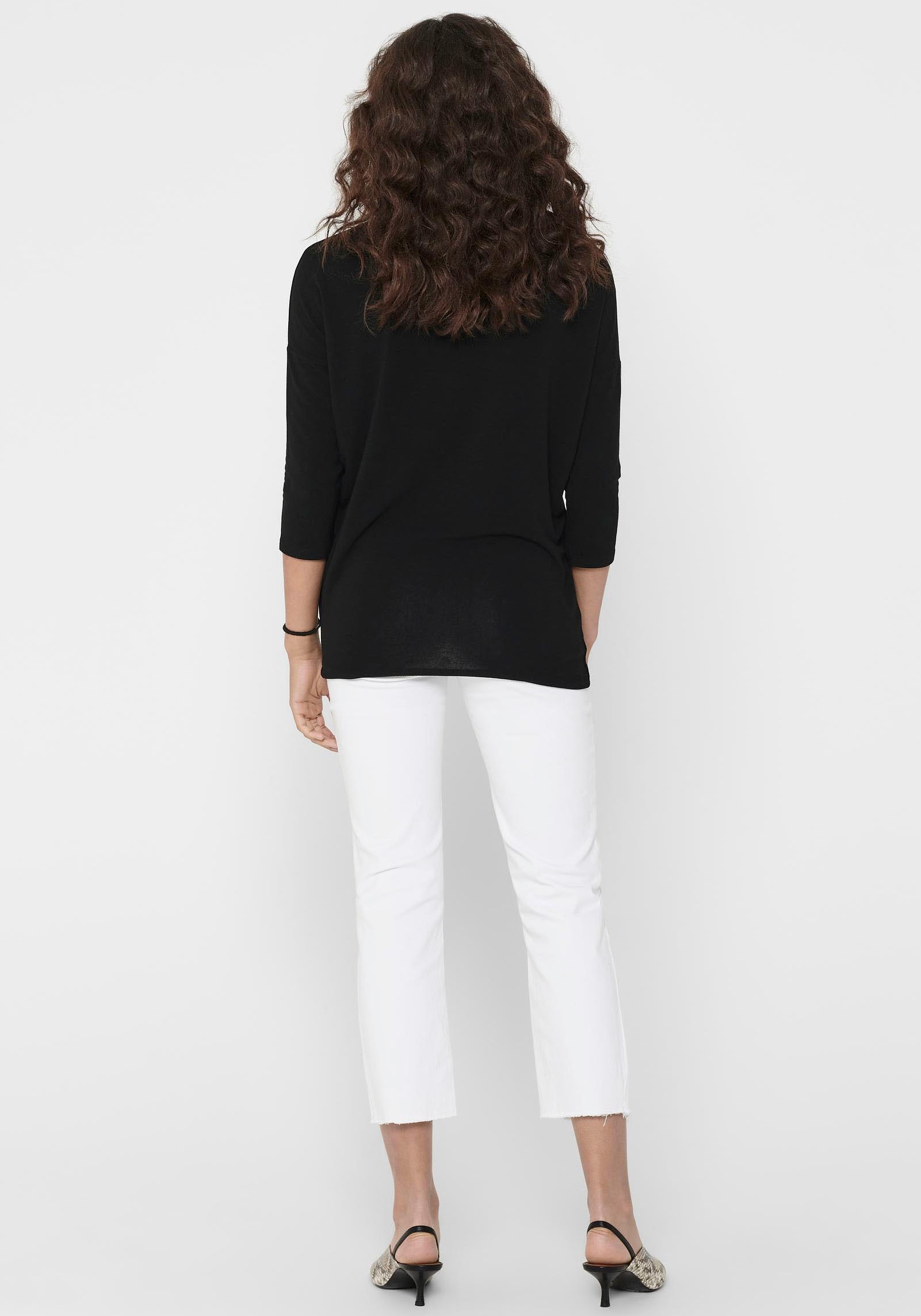 ONLY 3/4-Arm-Shirt »ONLGLAMOUR 3/4 TOP JRS NOOS« in lässiger Oversize-Form