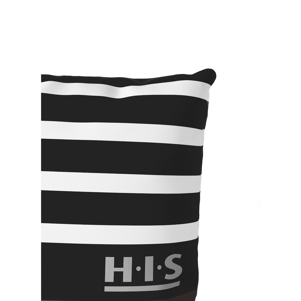 H.I.S Bettwäsche »Majoran«, im Streifen Design, 100% Baumwolle, Bettwäsche in Größe 135x200, 155x220 und 200x200 cm, Bettwäsche-Set in Linon oder Biber-Qualität. Mit Knöpfen