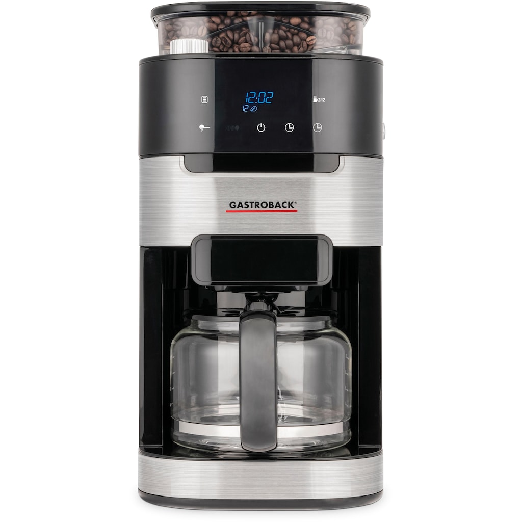 Gastroback Kaffeemaschine mit Mahlwerk »Grind & Brew Pro 42711«, Permanentfilter