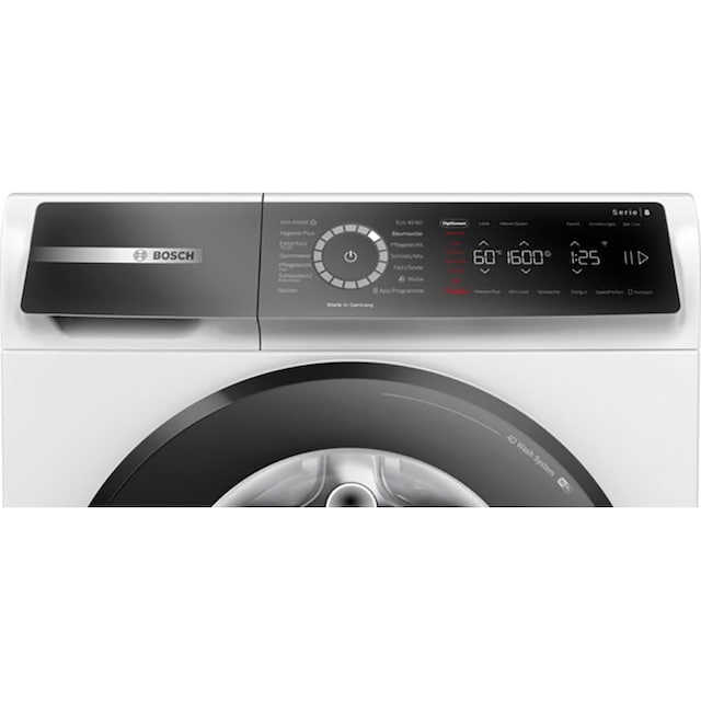 BOSCH Waschmaschine »WGB256040«, Serie 8, WGB256040, 10 kg, 1600 U/min, Iron  Assist reduziert dank Dampf 50 % der Falten bestellen