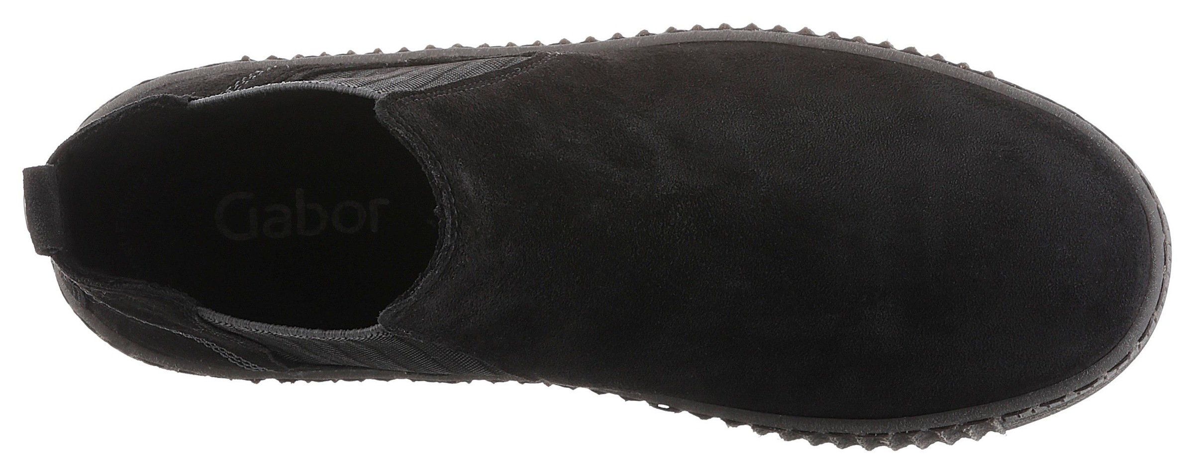 Gabor Chelseaboots, Plateau, Stiefelette, Schlupfschuh mit dezenten Kontrastnähten