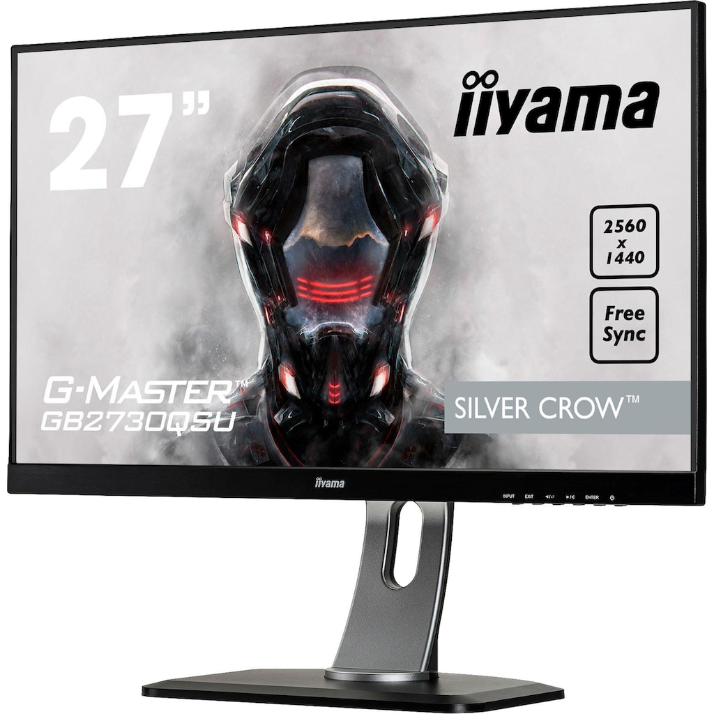 Iiyama Gaming-LED-Monitor »GB2730QSU«, 68,5 cm/27 Zoll, 2560 x 1440 px, WQHD, 1 ms Reaktionszeit, 75 Hz