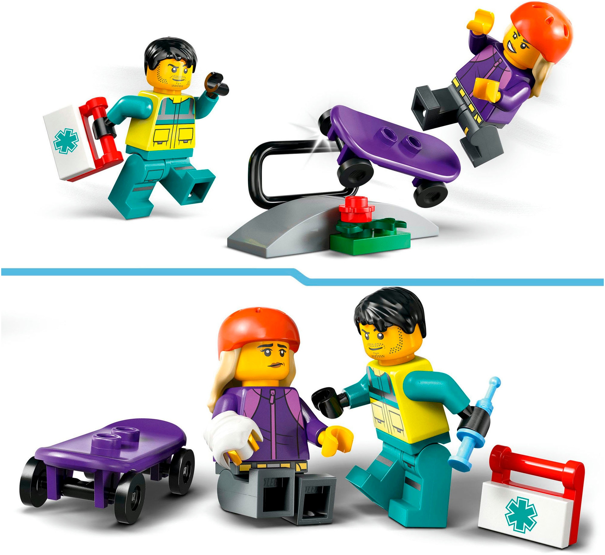 LEGO® Konstruktionsspielsteine »Rettungswagen (60451), LEGO City«, (184 St.), Made in Europe