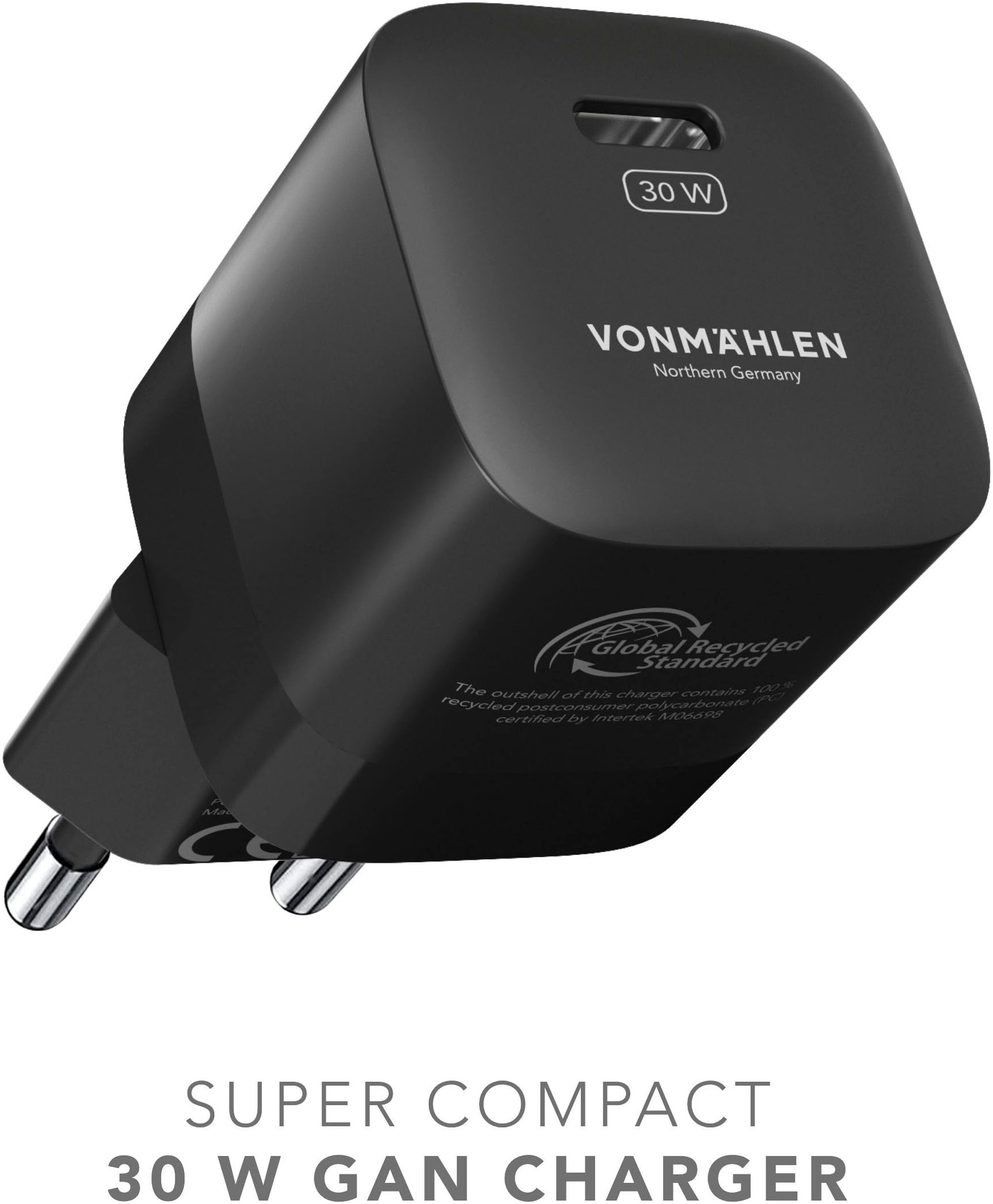 VONMÄHLEN USB-Kabel »allroundo GaN - All-in-One Ladekabel + GaN Charger«, 120cm, Adapter: USB-A, Mikro-USB und Lightning