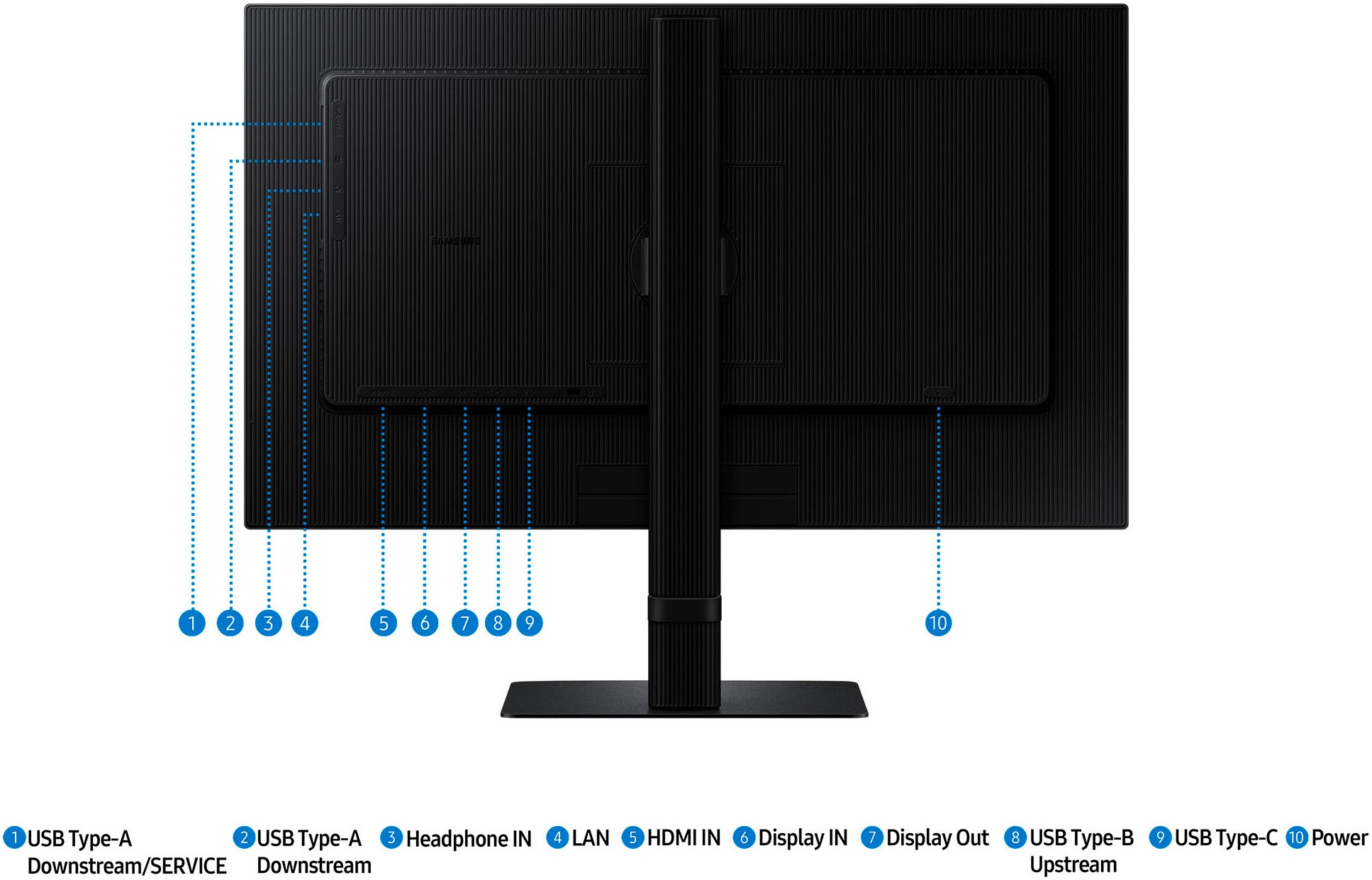 Samsung LED-Monitor »S24D600UAU«, 60 cm/24 Zoll, 2560 x 1440 px, QHD, 5 ms Reaktionszeit, 100 Hz